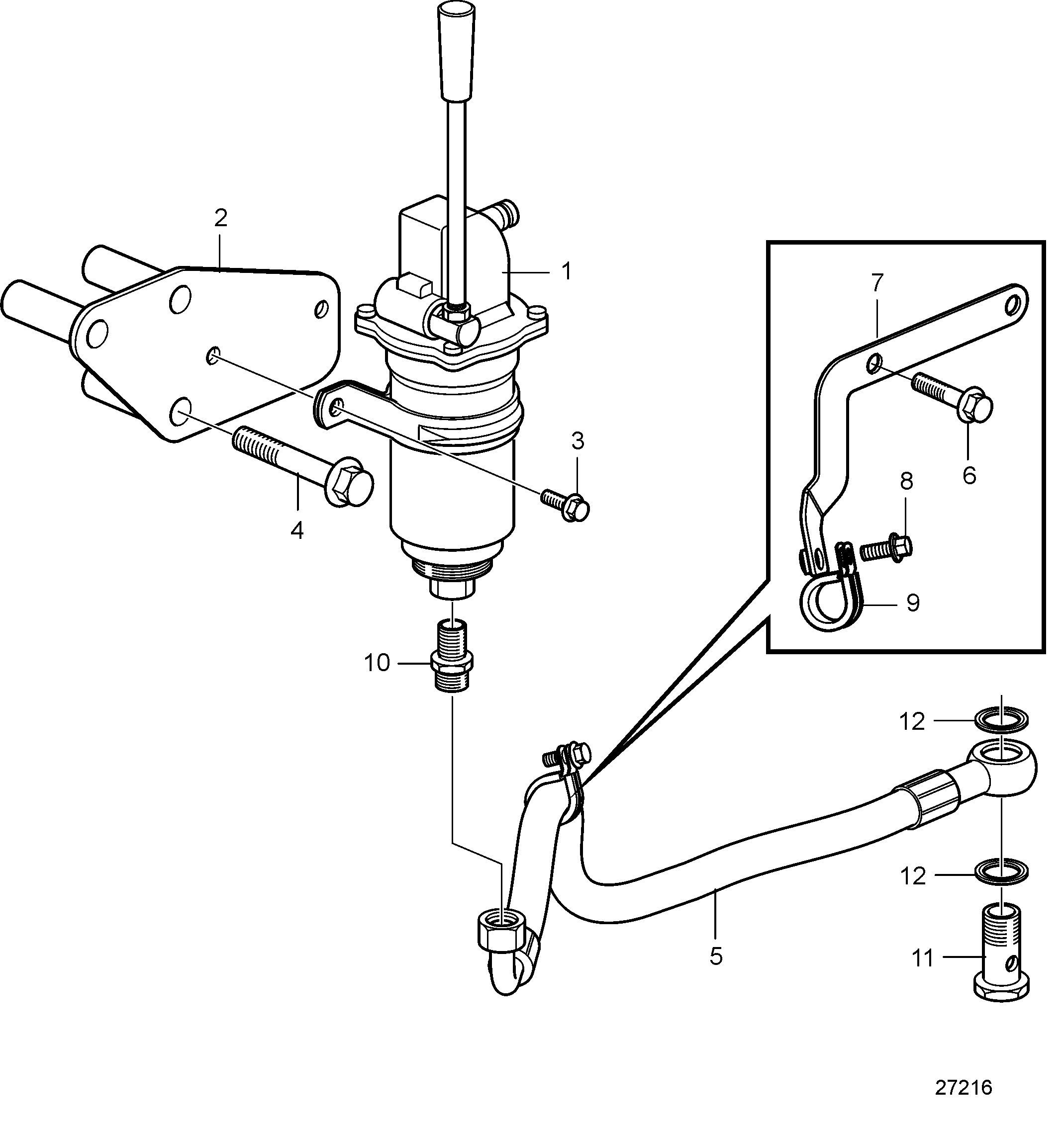 Pompe de vidange d’huile et pièces d’installation, moteur monté pour carter en plastique