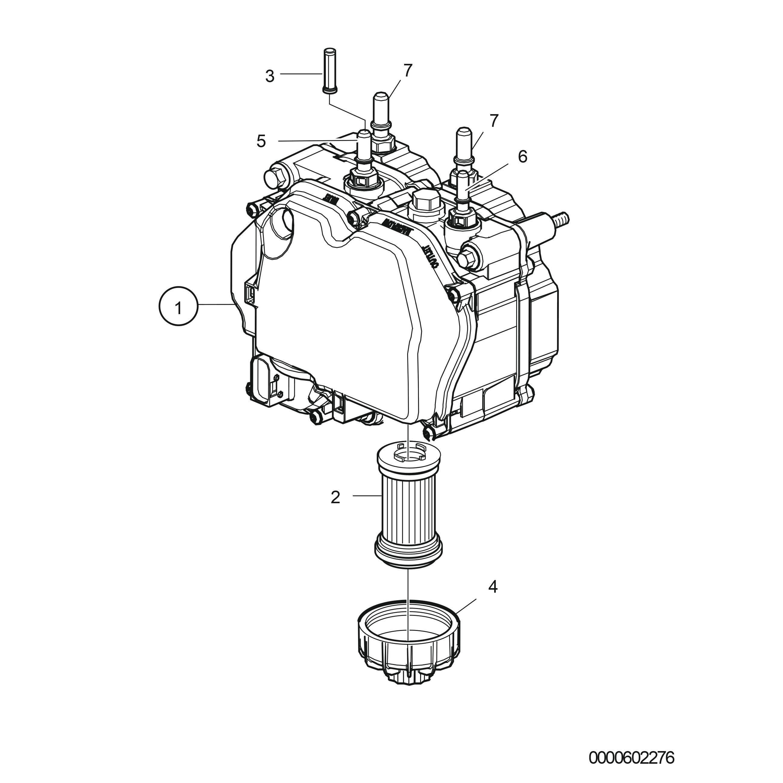 AdBlue/DEF solution pump unit