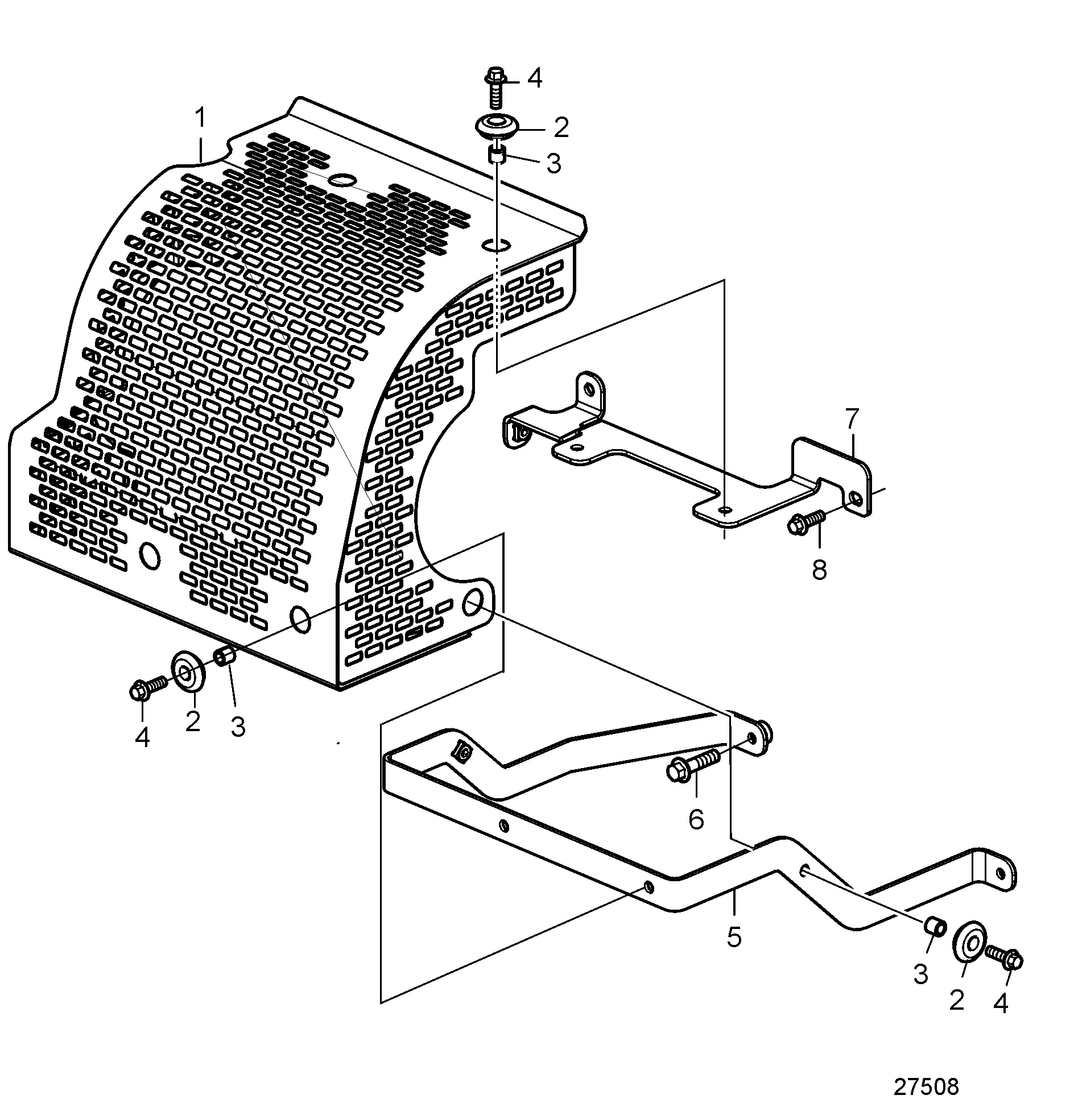Bouclier thermique pour collecteur d’échappement et turbo