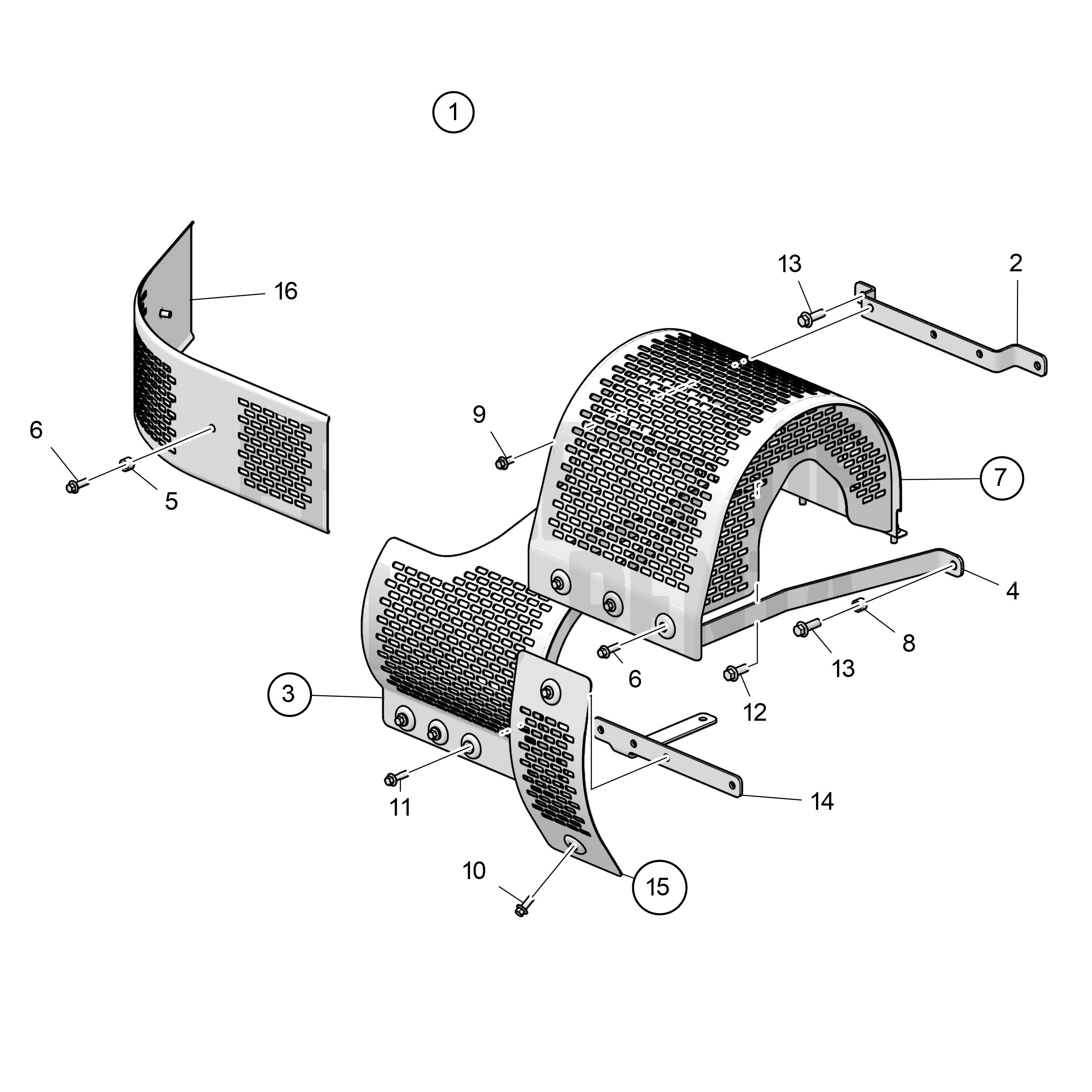 Jeu écran thermique pour turbocompresseurs et tuyaux de suralimentation