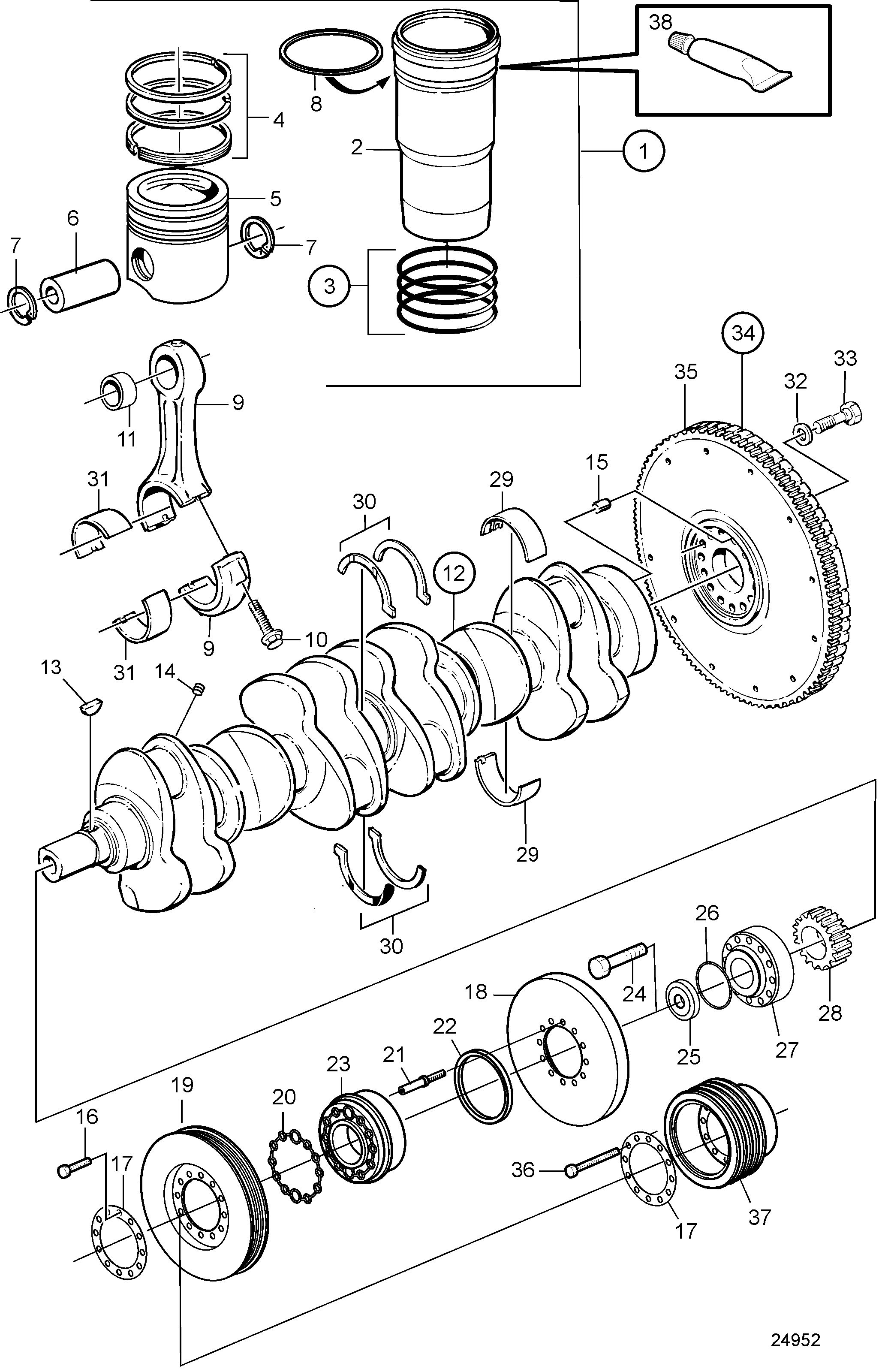 Mécanisme manivelle SN1012645019-