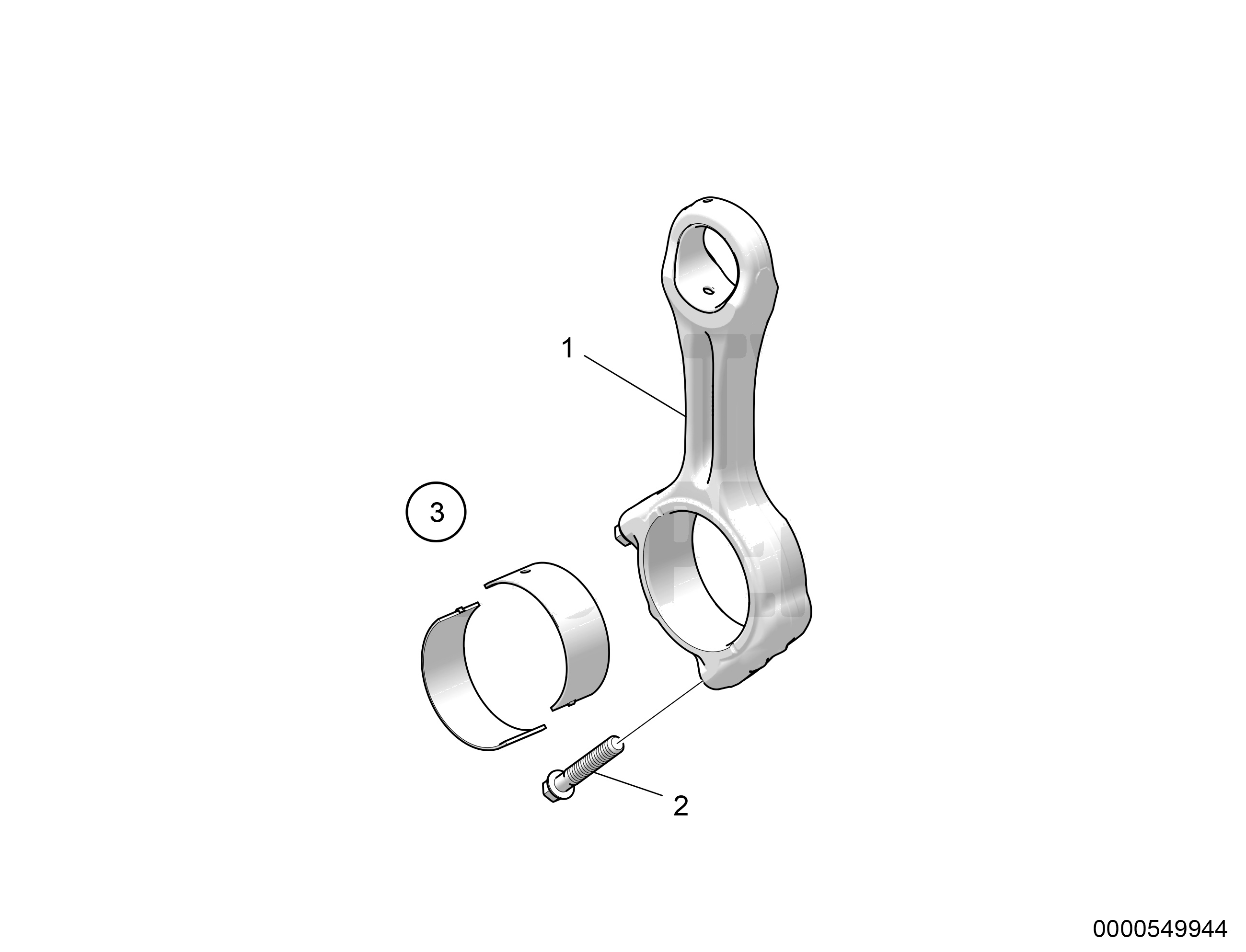 Connecting rod, SN70112044760-