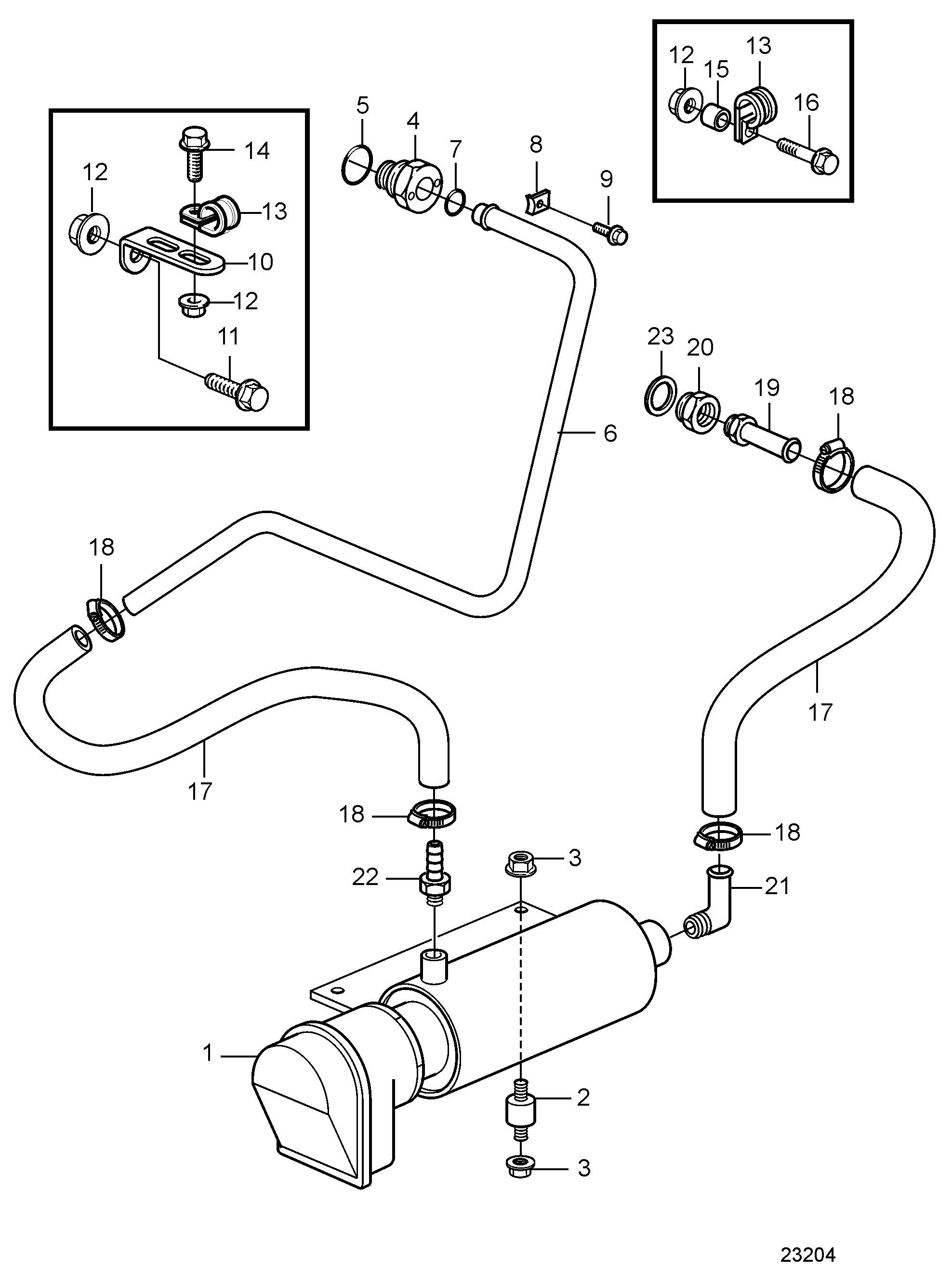 Réchauffeur de moteur, monté séparément