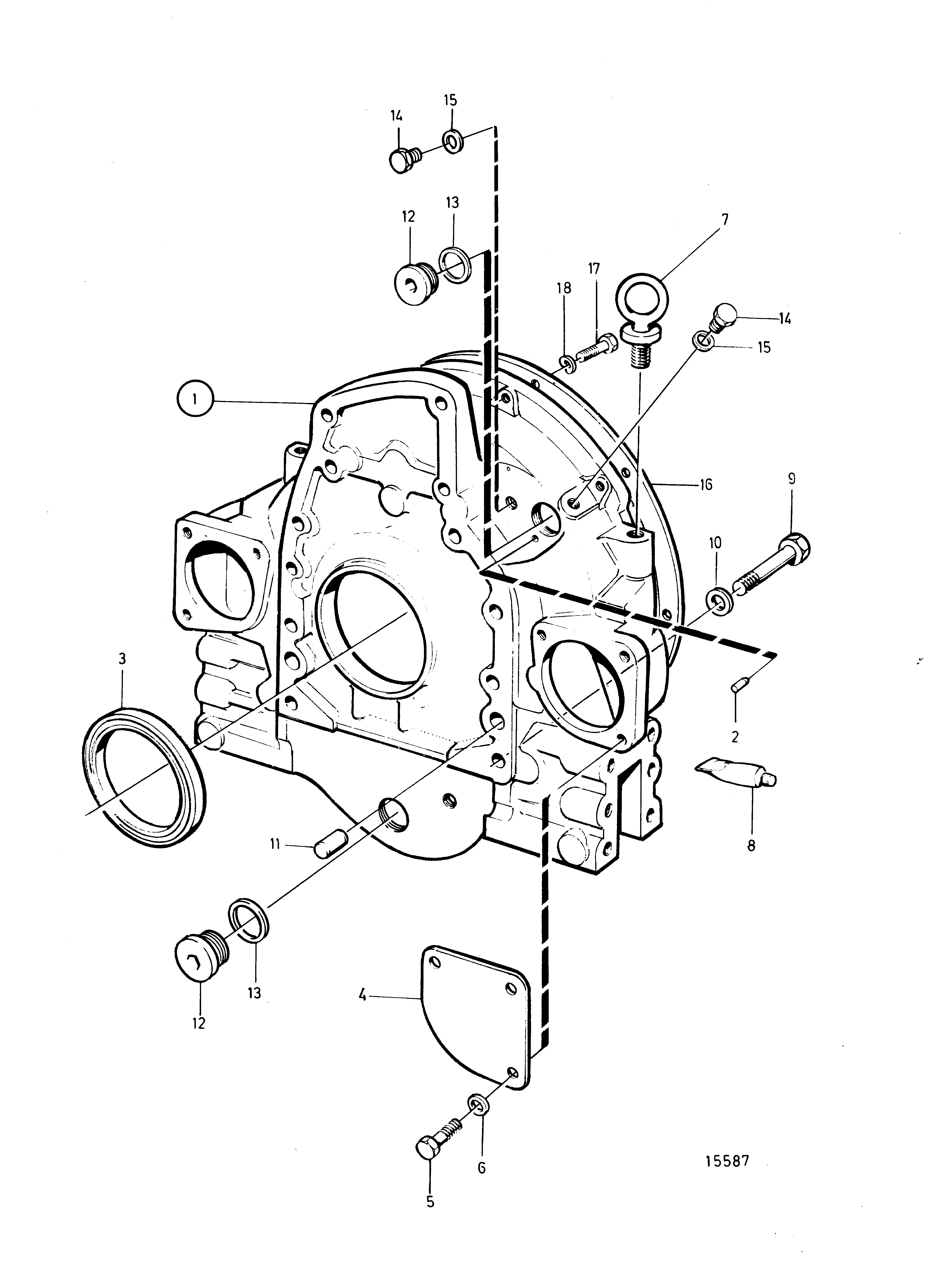 Carter de volant moteur
