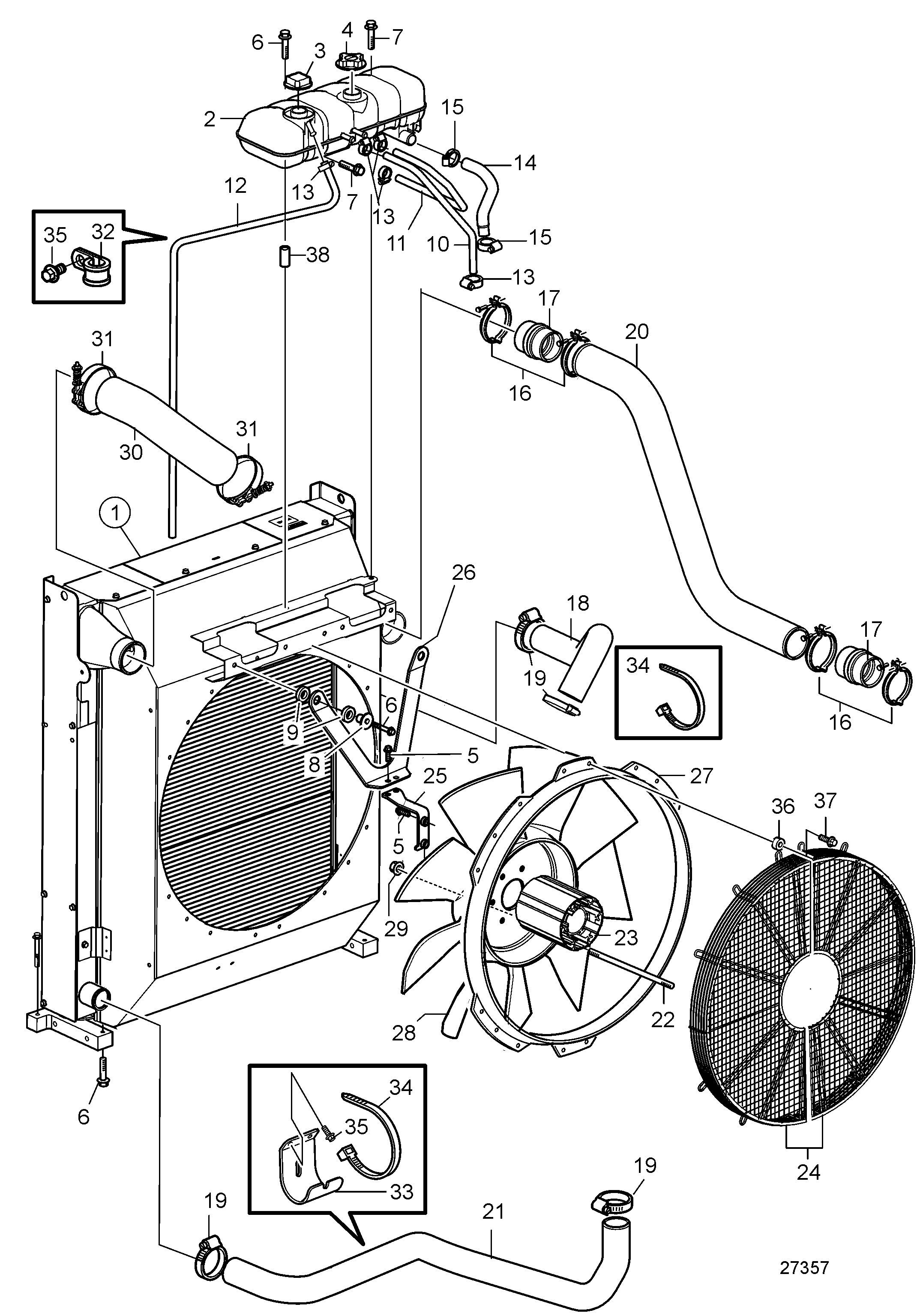 Radiator and Fan. HD (SN-70112044759)