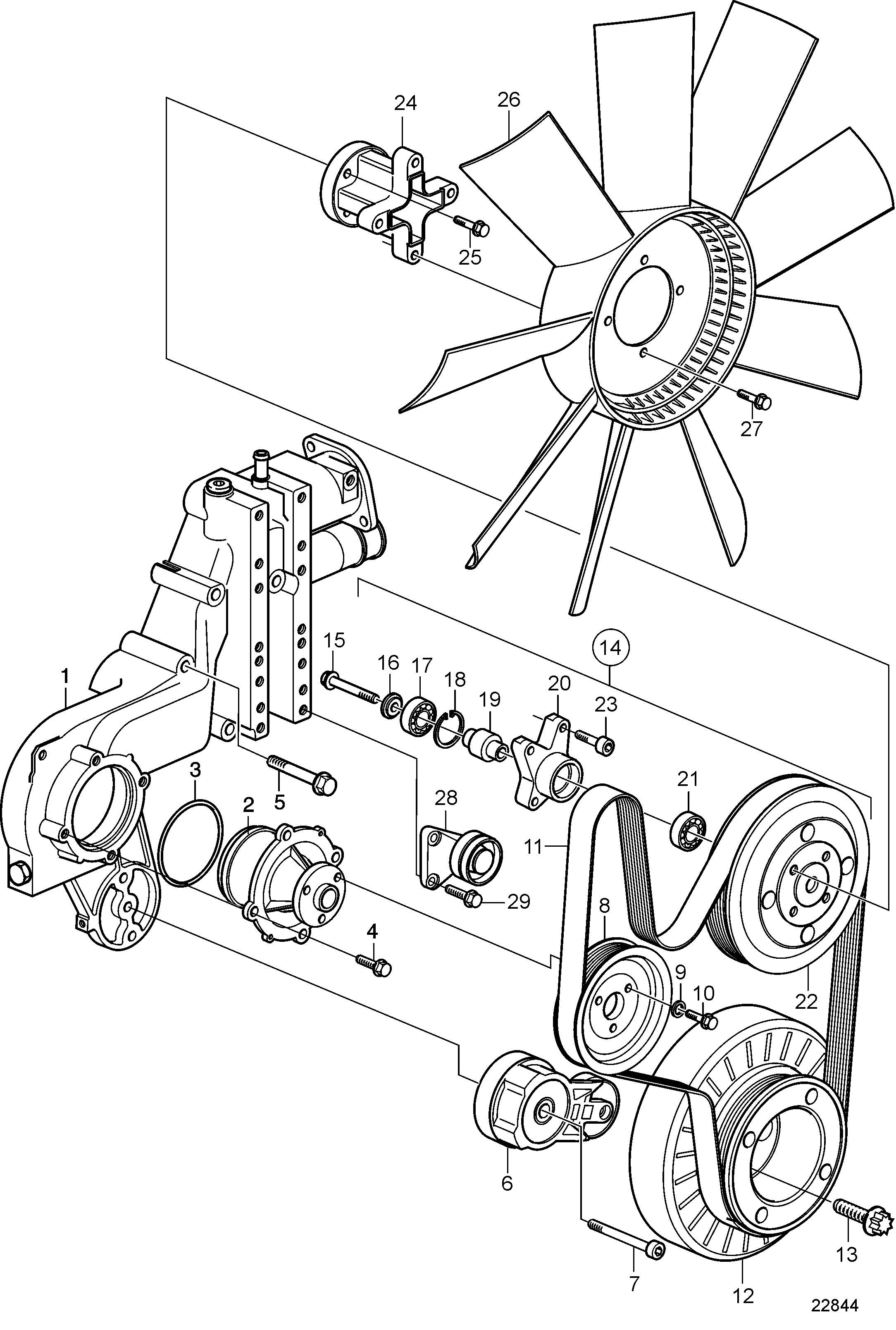 Support pour ventilateur. Hauteur de ventilateur 292 mm. Rapport 1:1,26 SN-5310709631