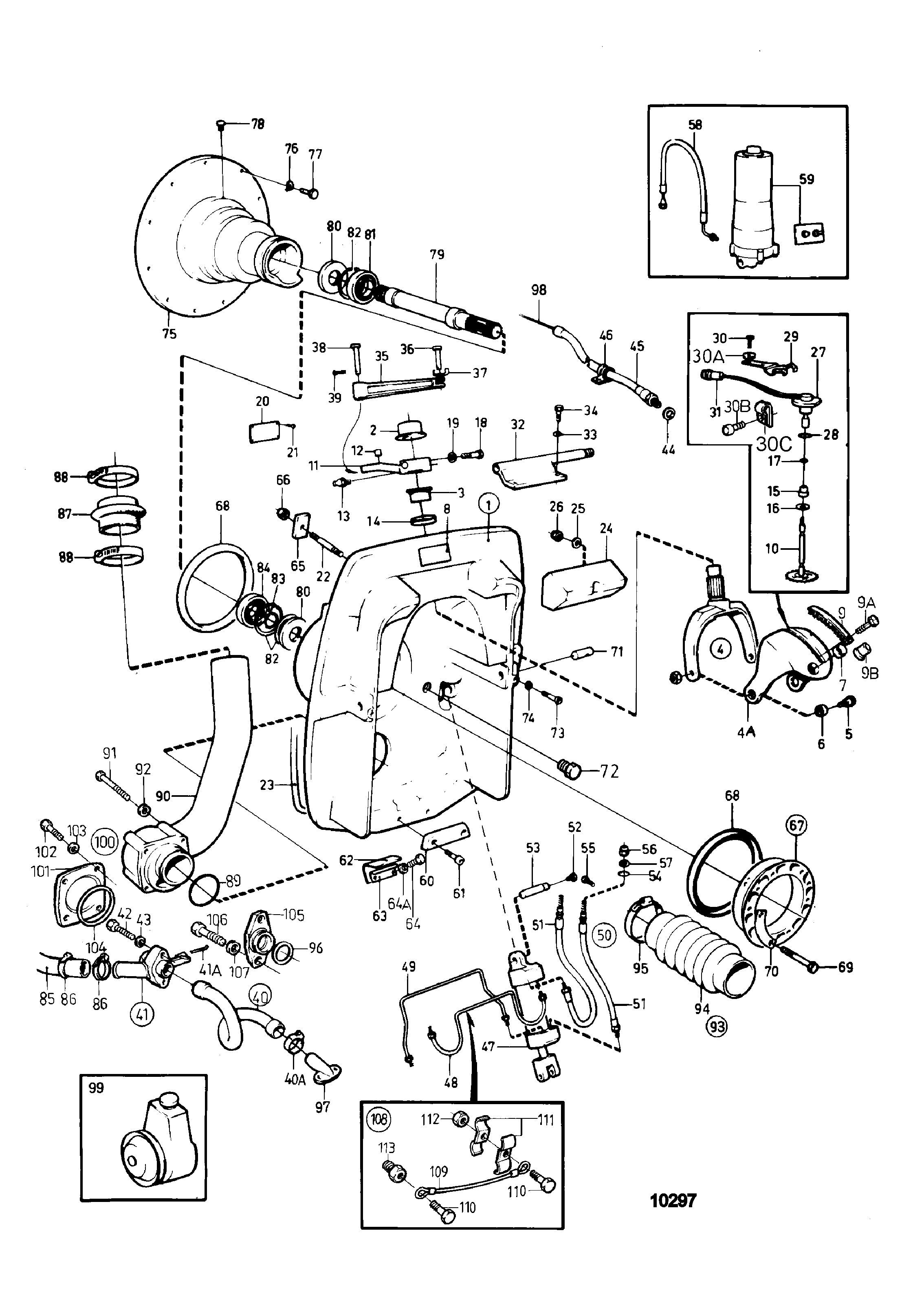 Pièces de raccordement, unité de transmission AQ 290A, DP290A