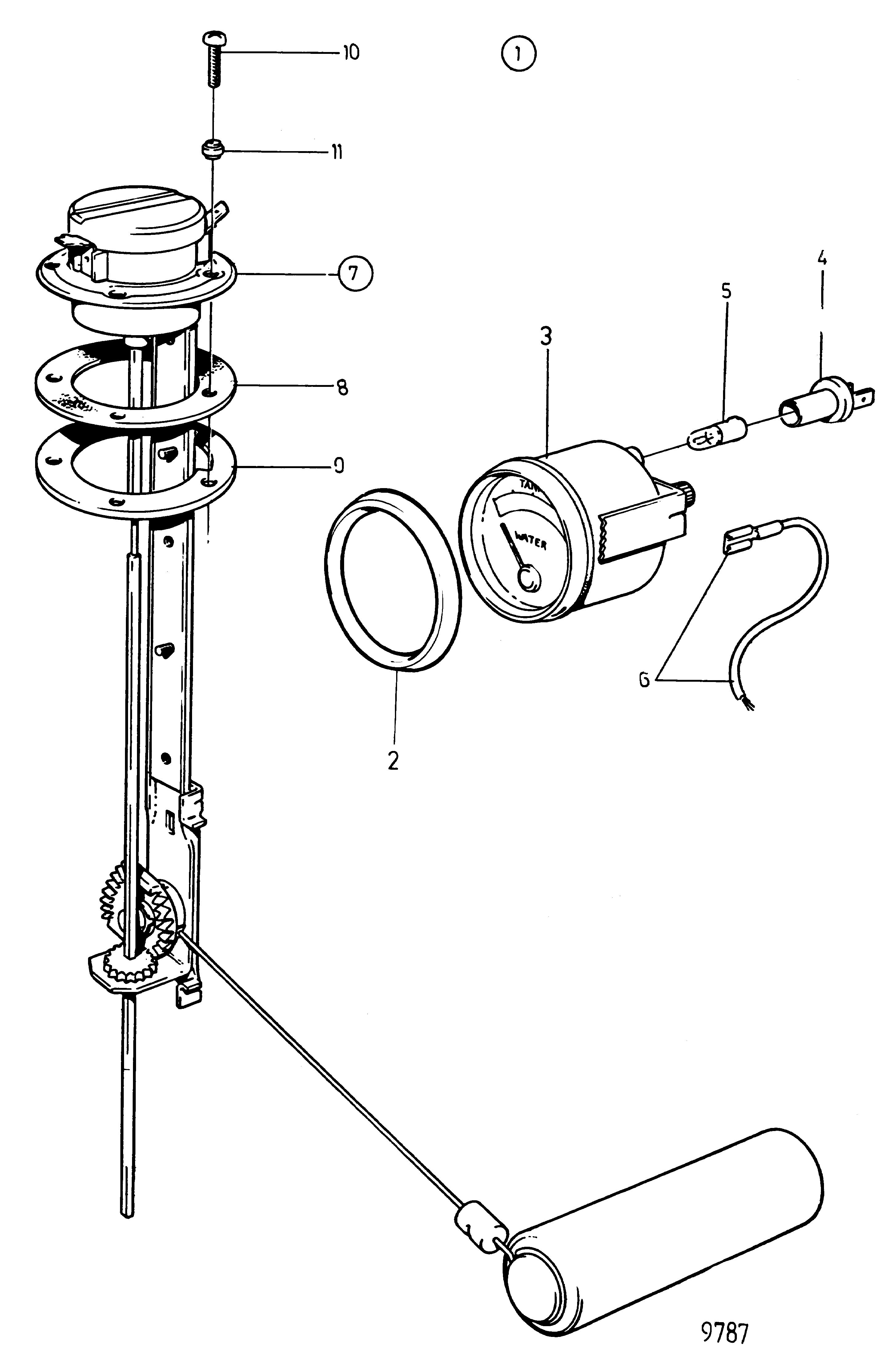 Kit jauge d’eau, 12 V