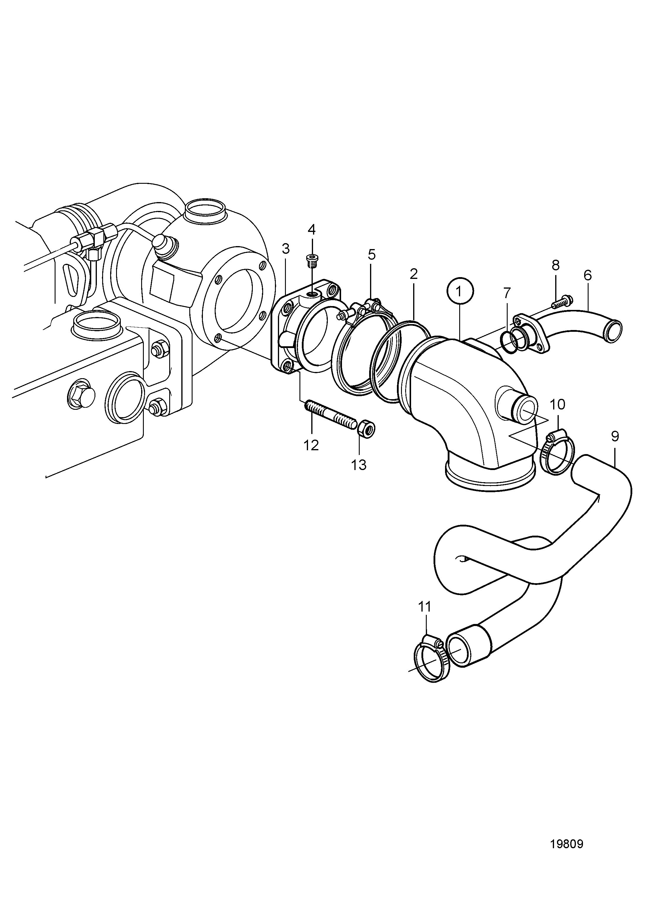 Ligne d’échappement humide 4'' (102mm)