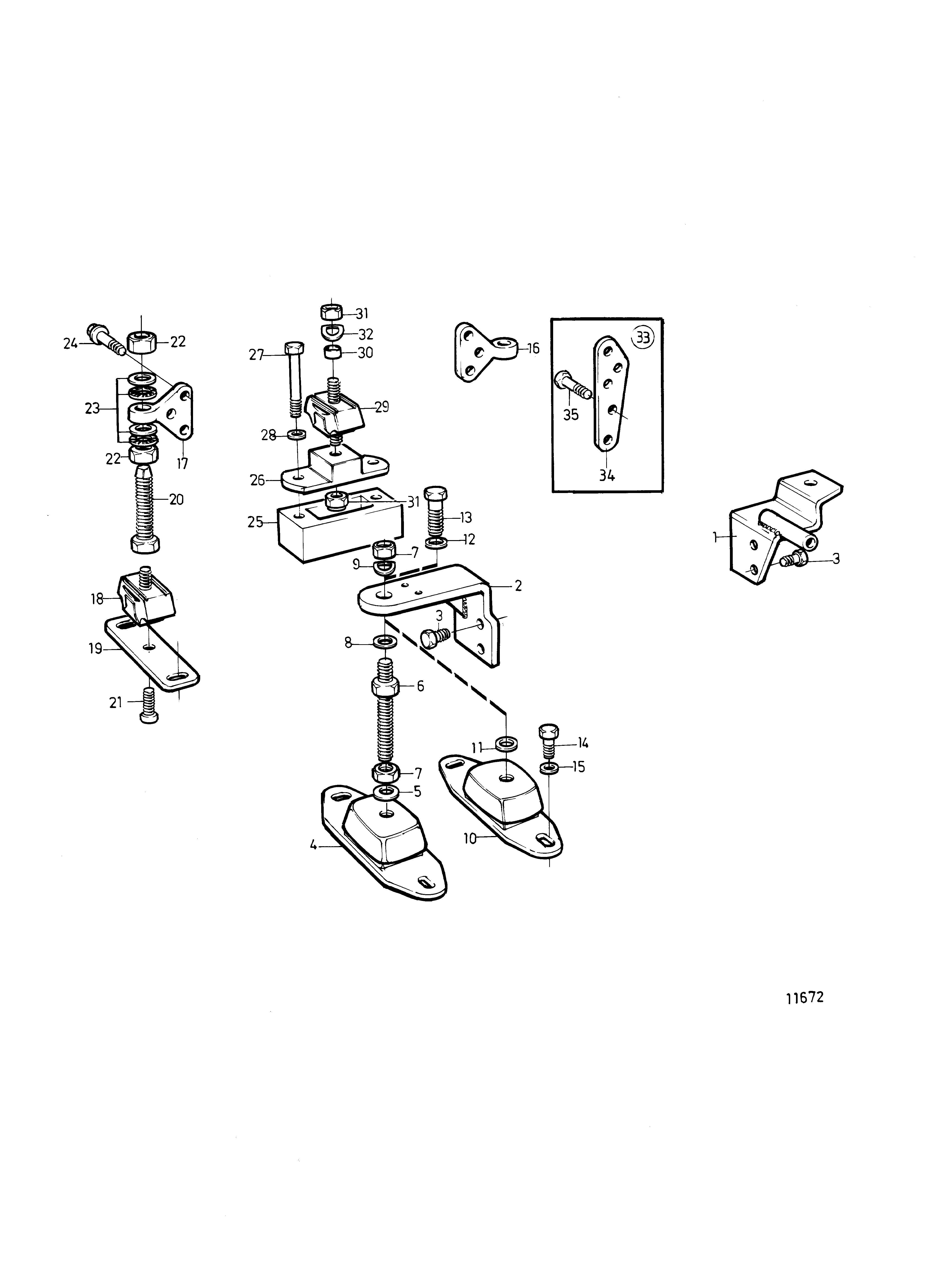 Fixation de moteur