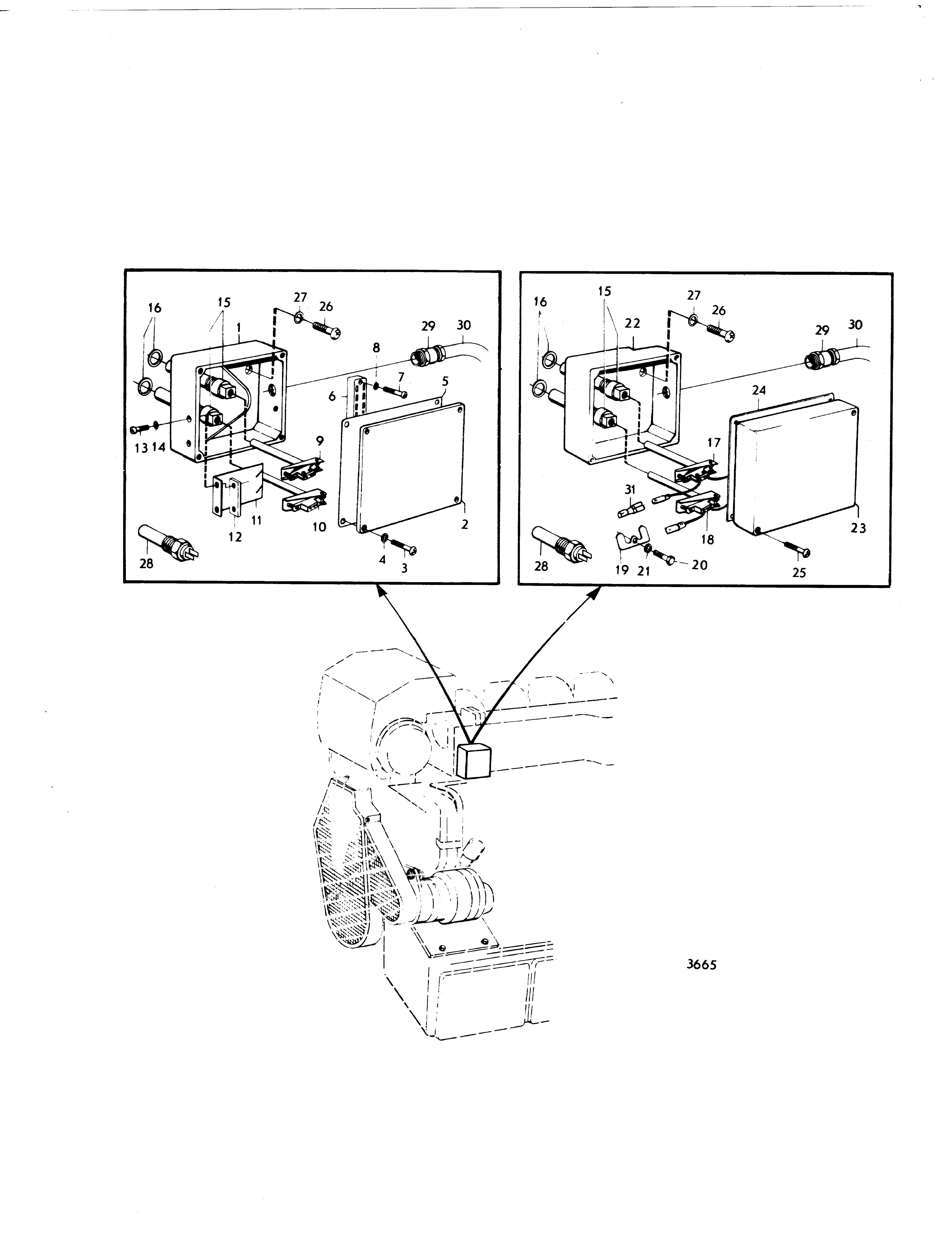 interrupteur thermique et boîtier de protection avec composants d’installation