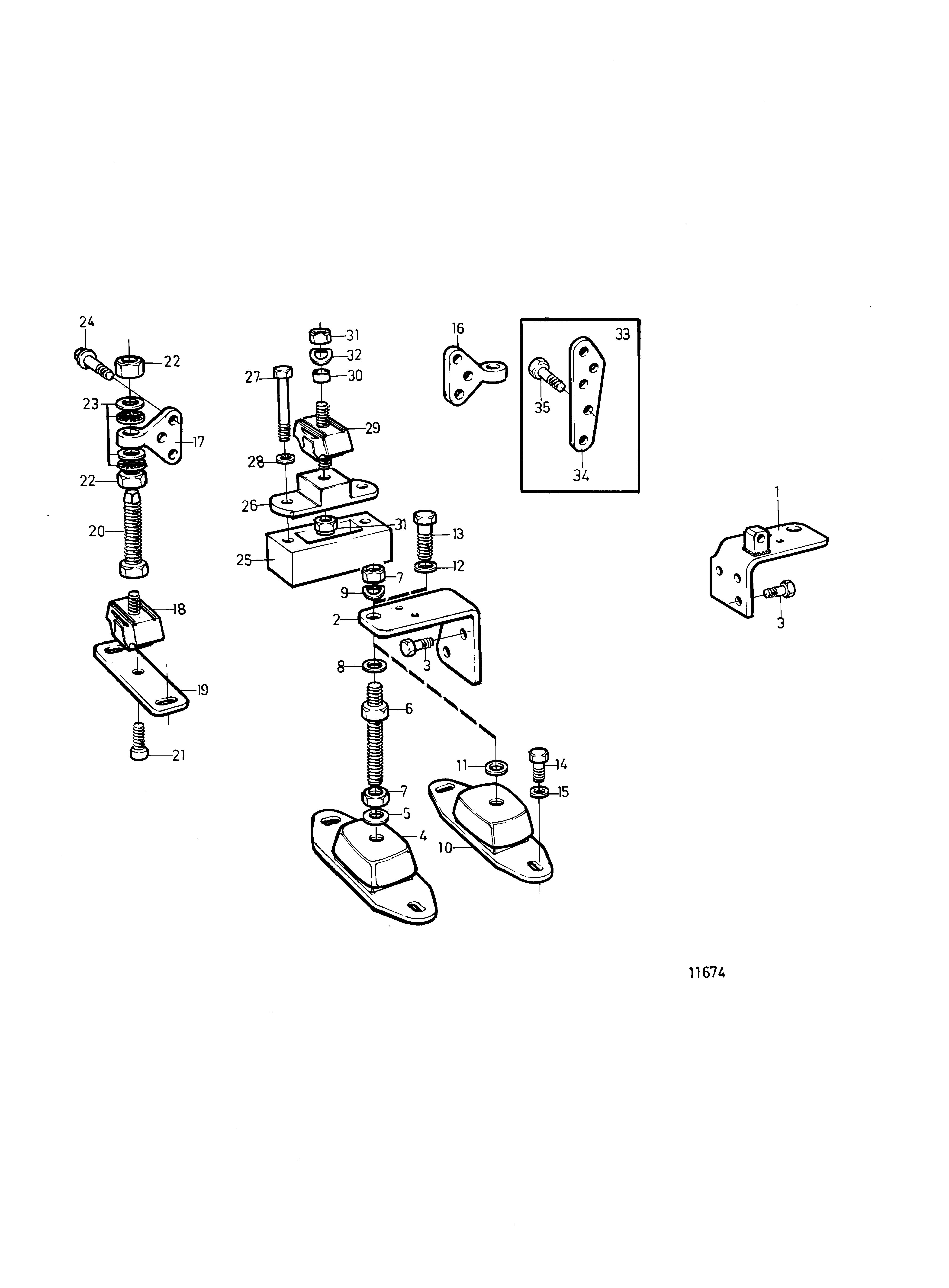 Fixation de moteur
