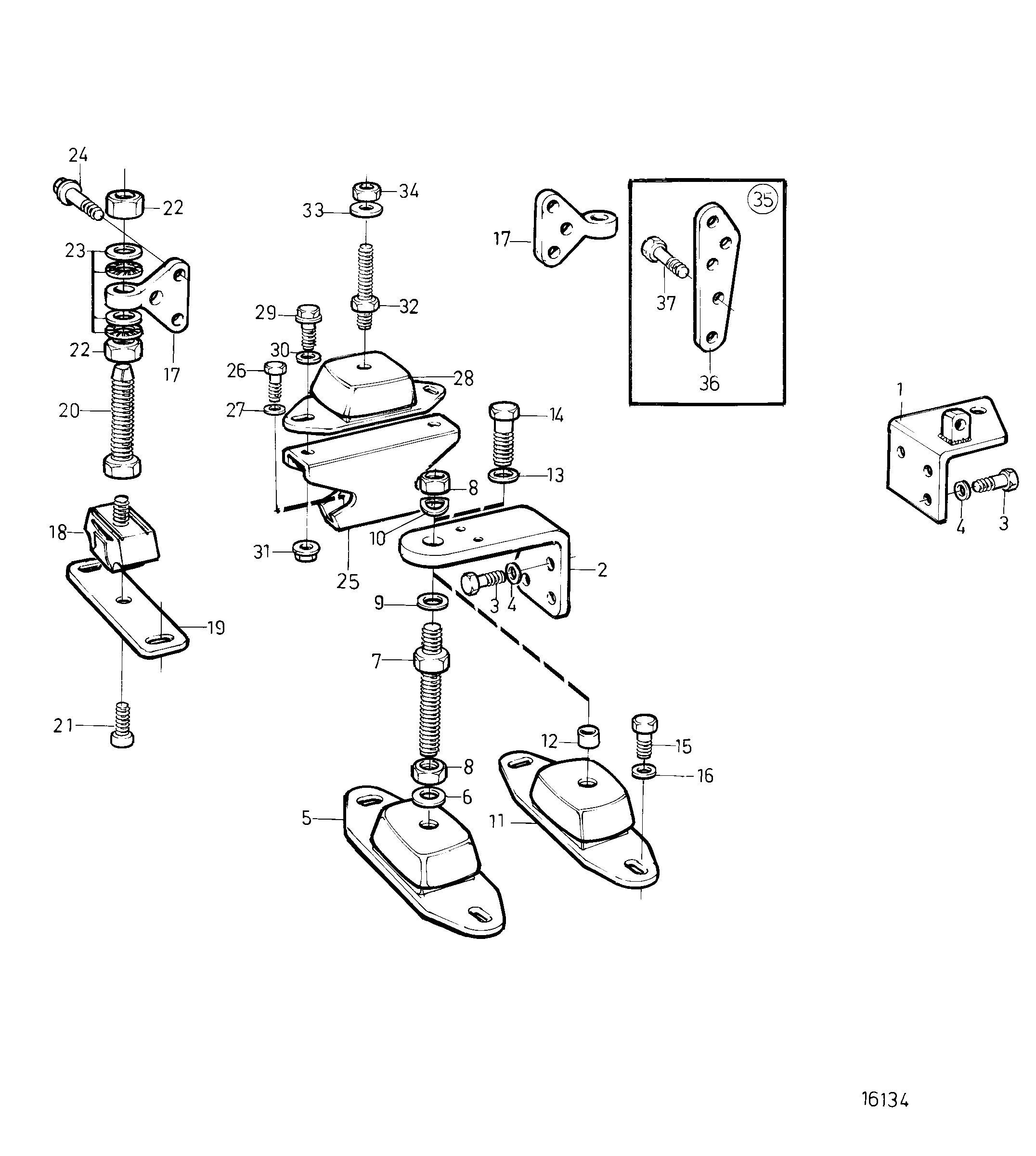 Fixation de moteur
