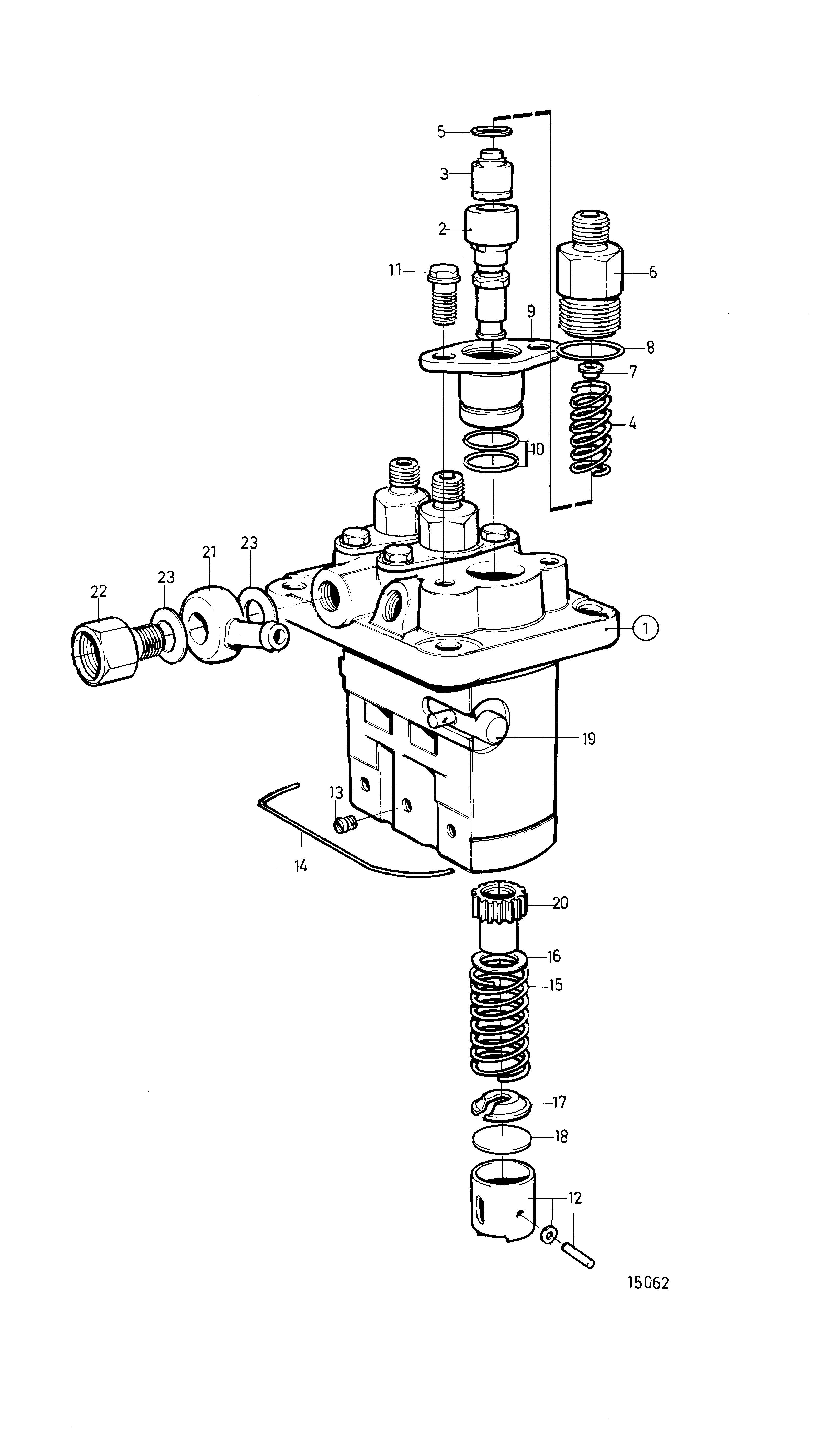 Pompe d’injection de carburant, Composants