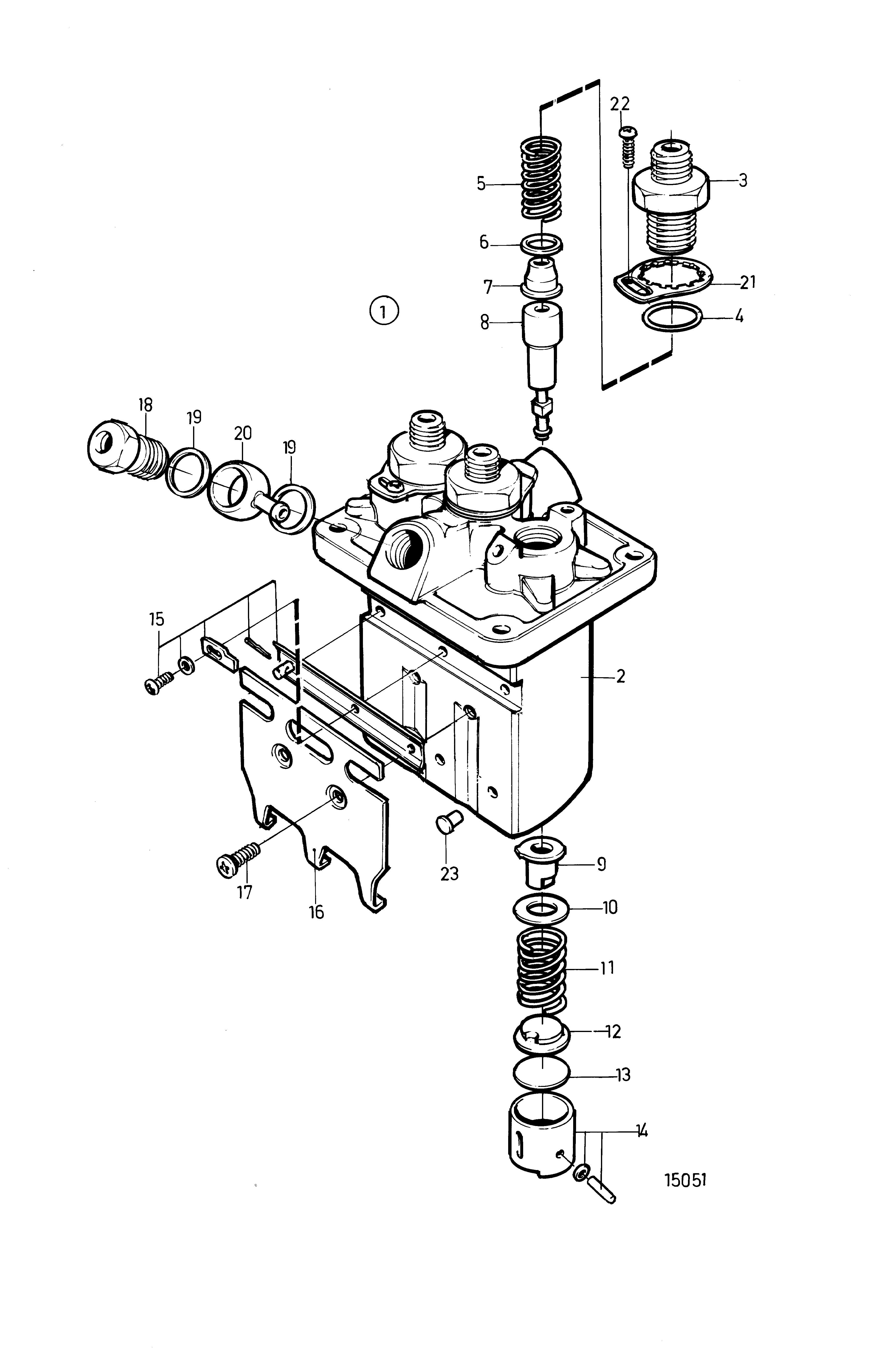 Pompe d’injection de carburant, Composants