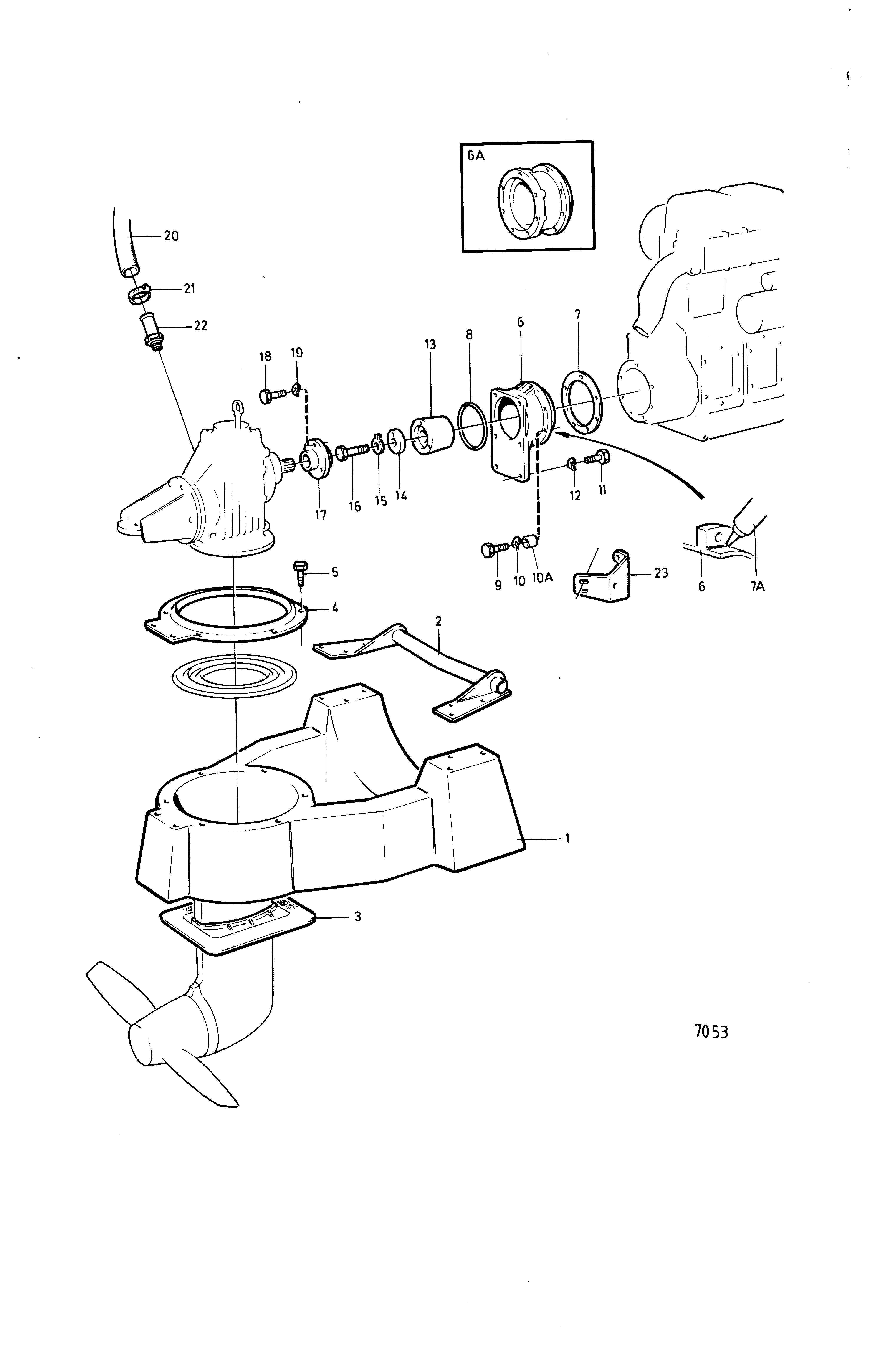 Composants de connexion Unité de transmission voilier 120S