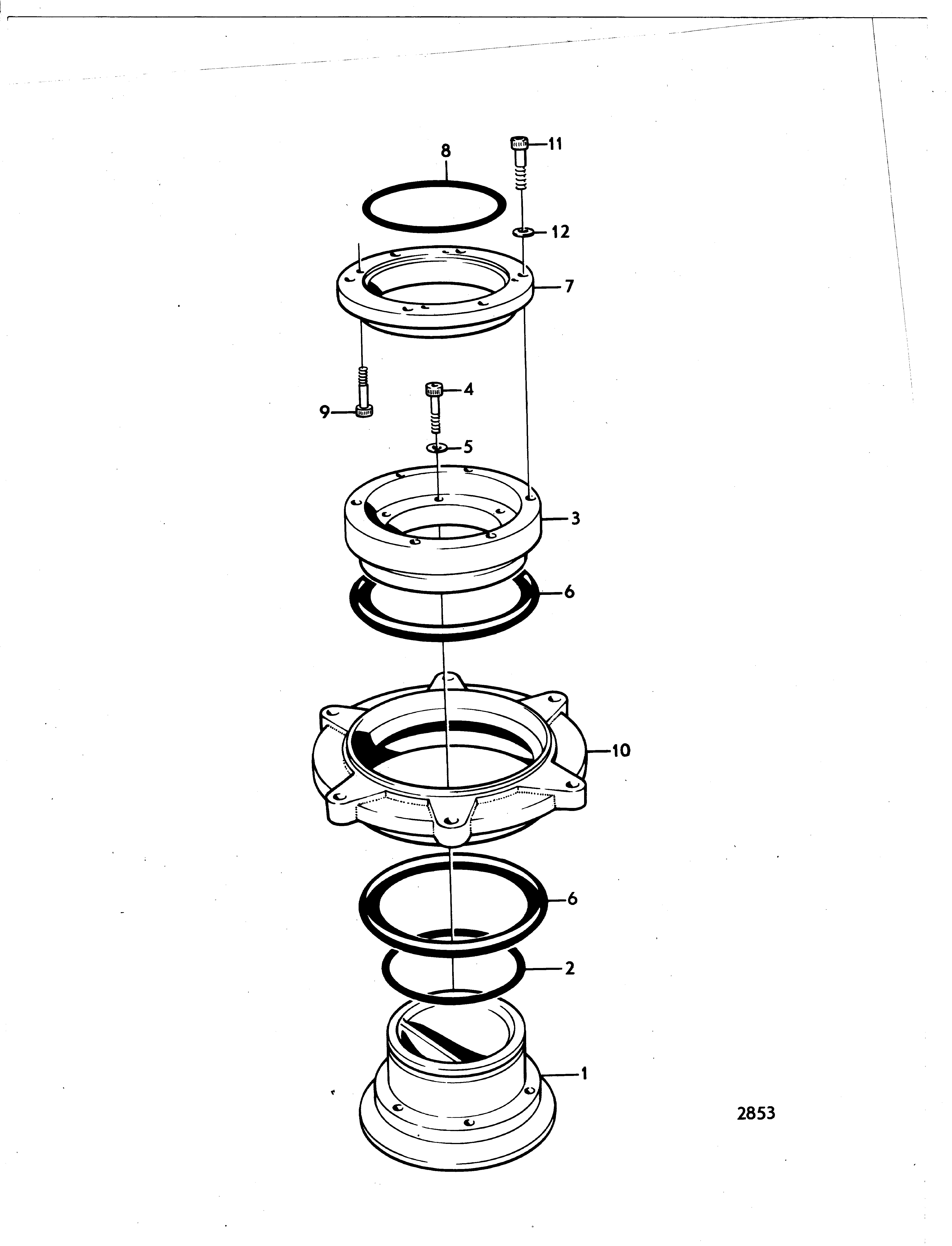 Boîtier intermédiaire Unité de transmission de voilier 100S