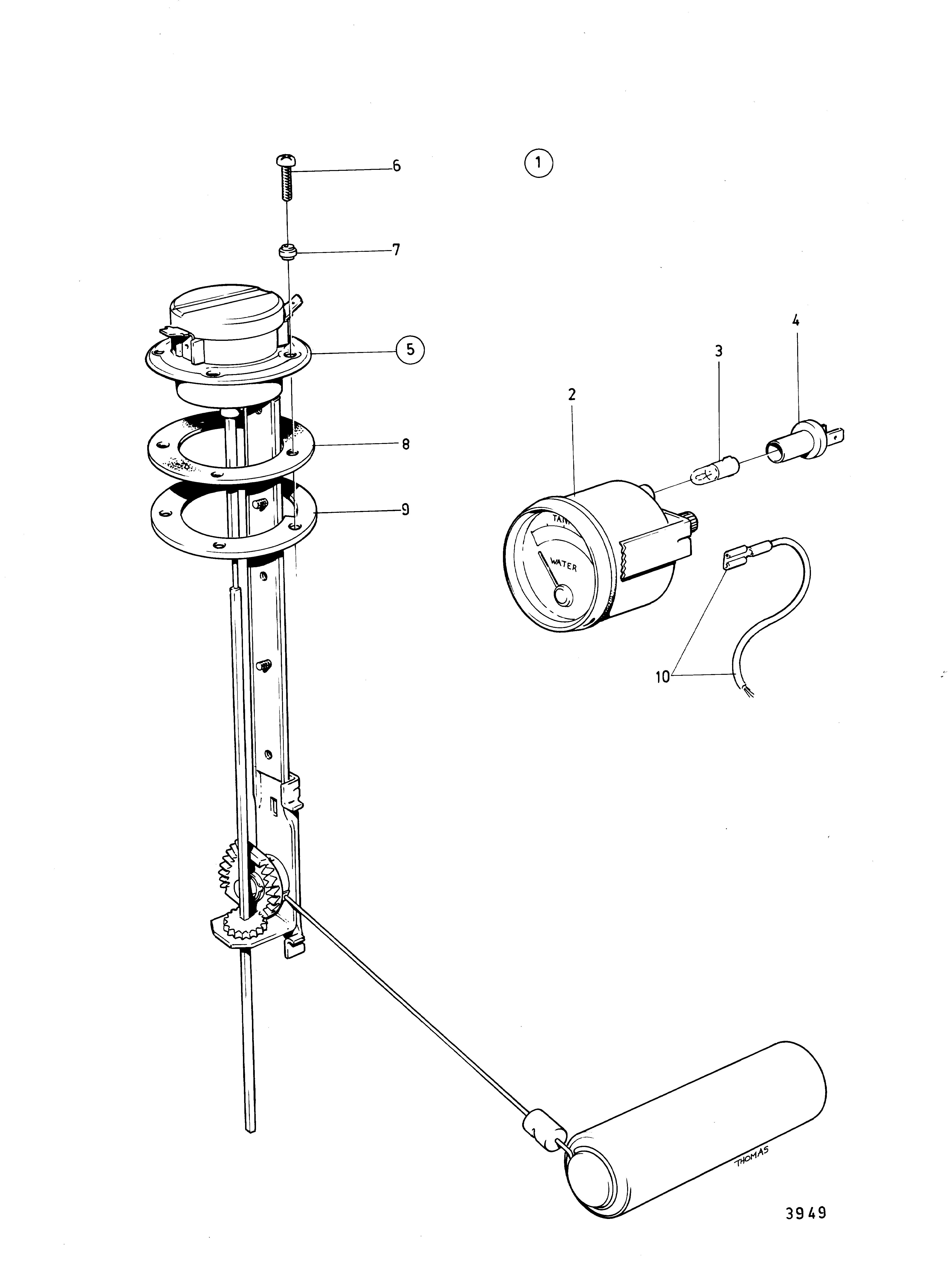 Kit de jauge de réservoir pour l’eau potable