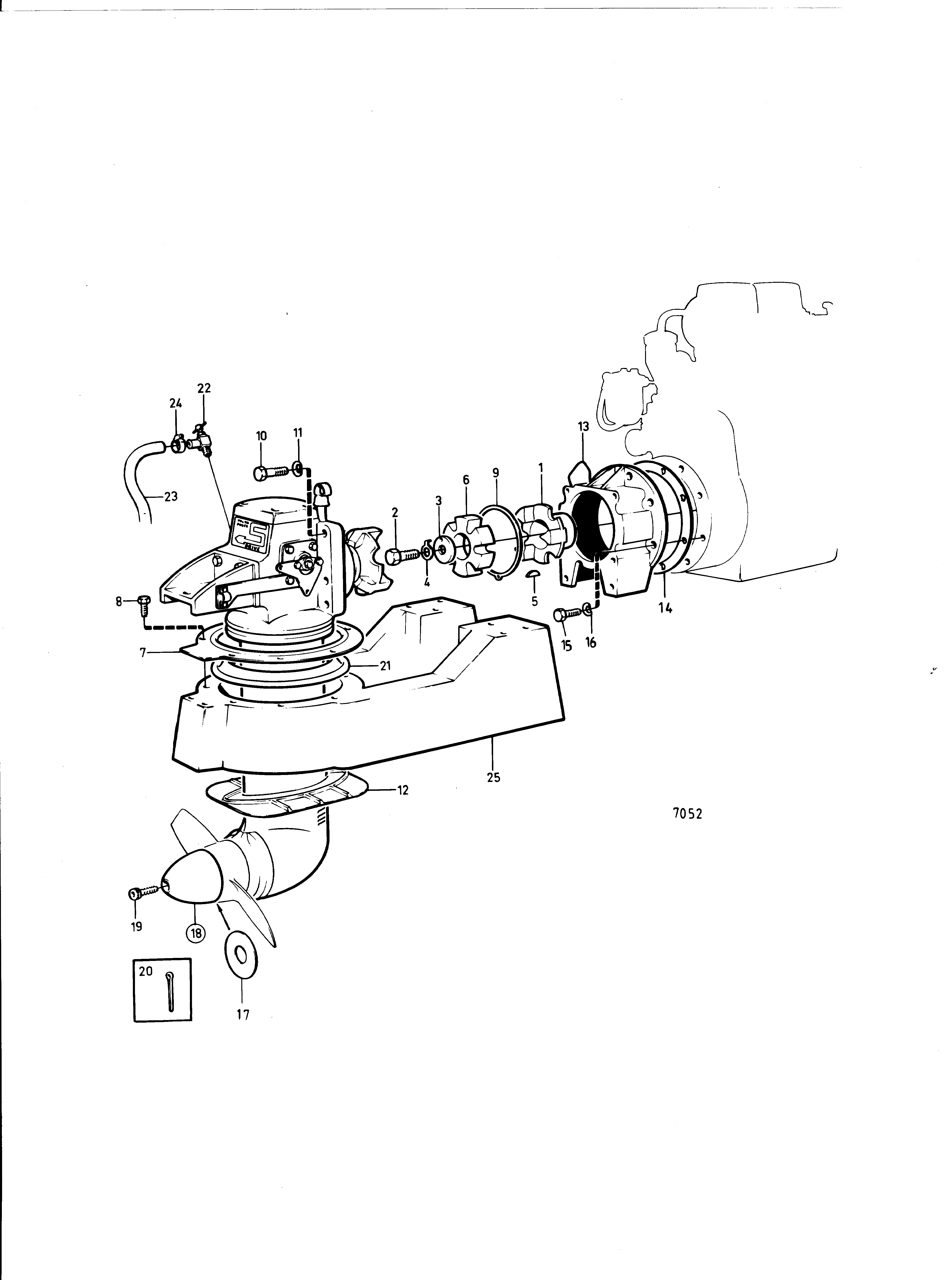 Composants de connexion unité de transmission de voilier 110S