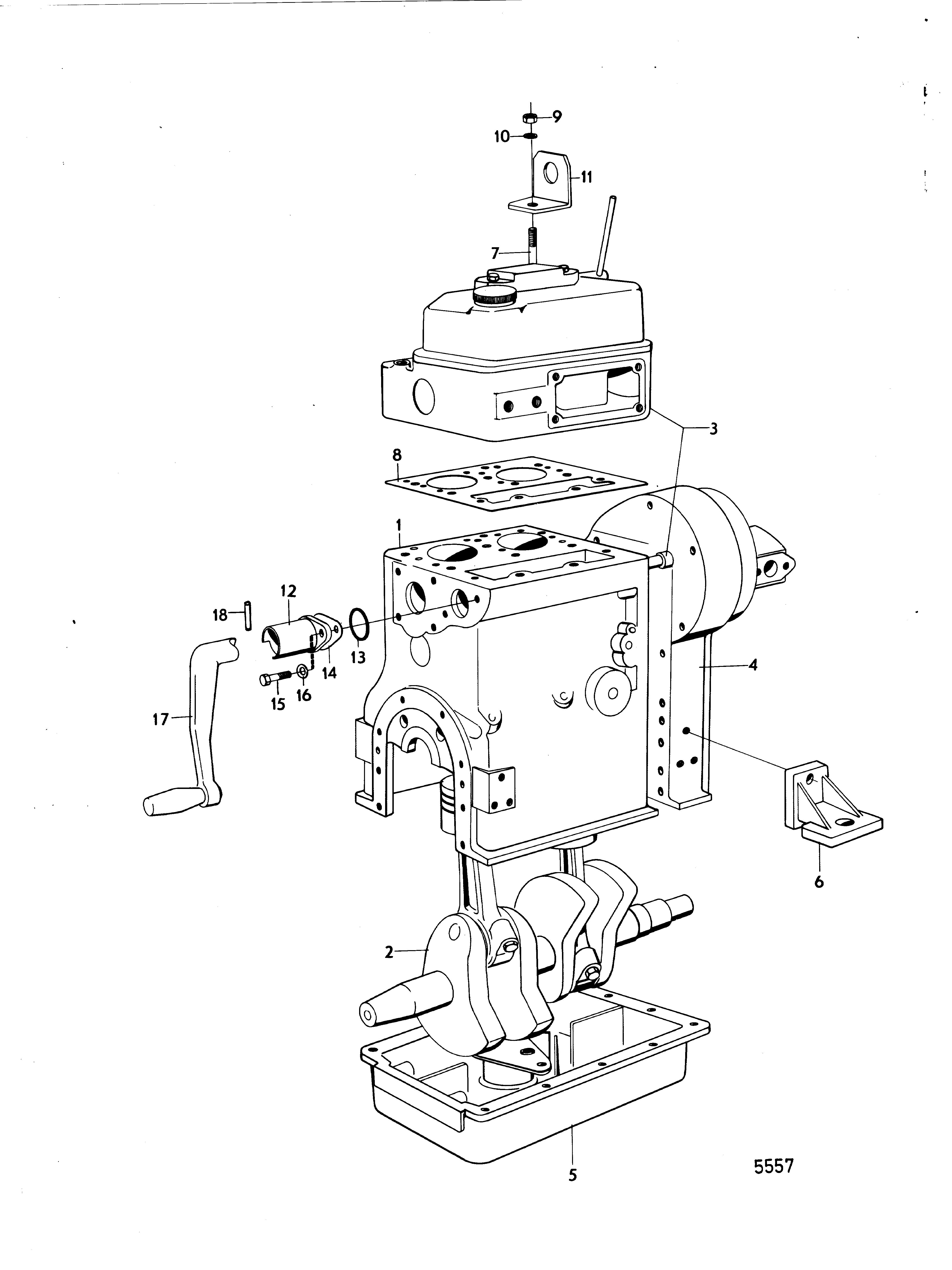 Moteur et pièces de montage