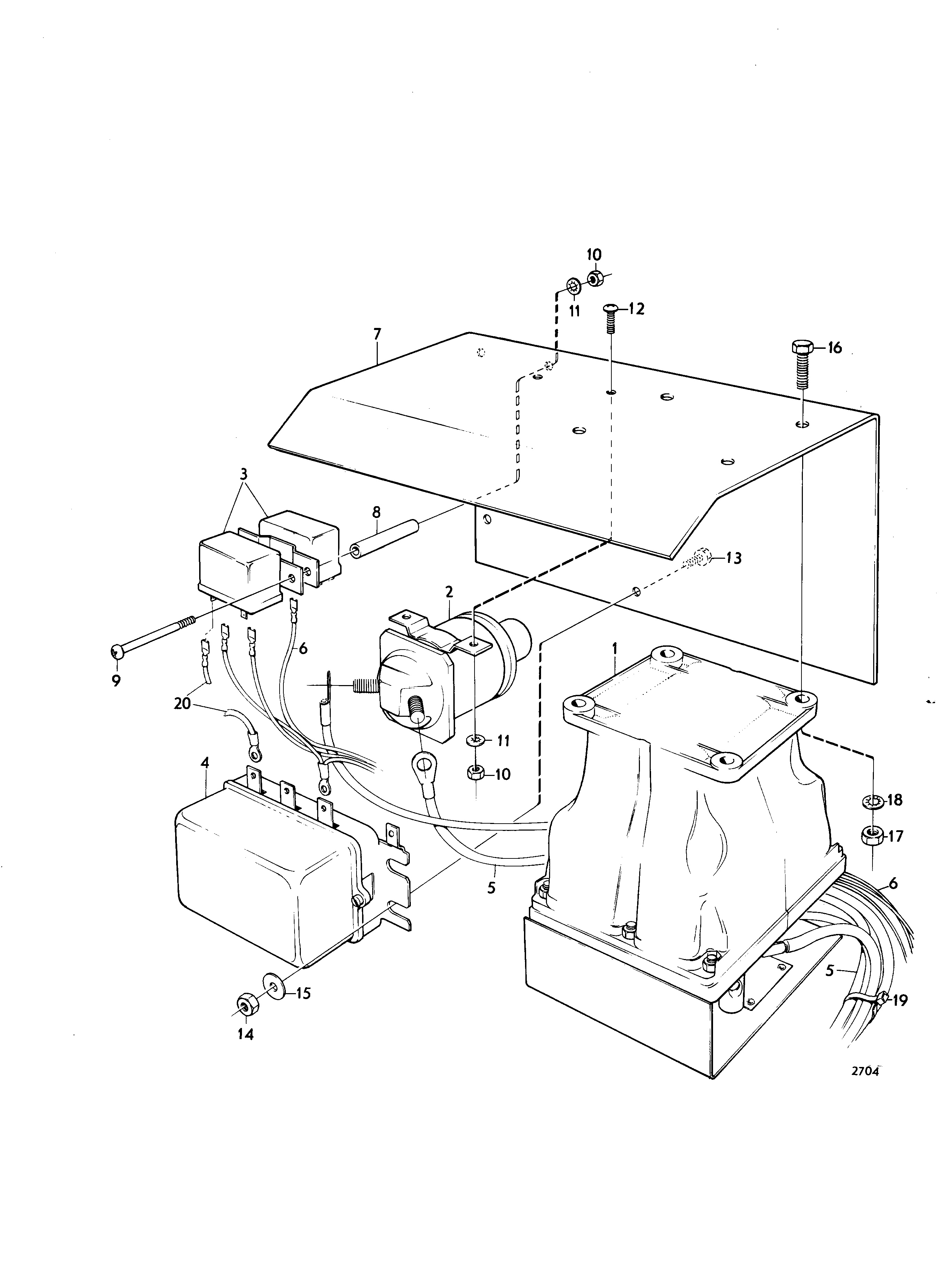 Commutateur Parallèle série, 12V-24V, pour moteur avec dynamo