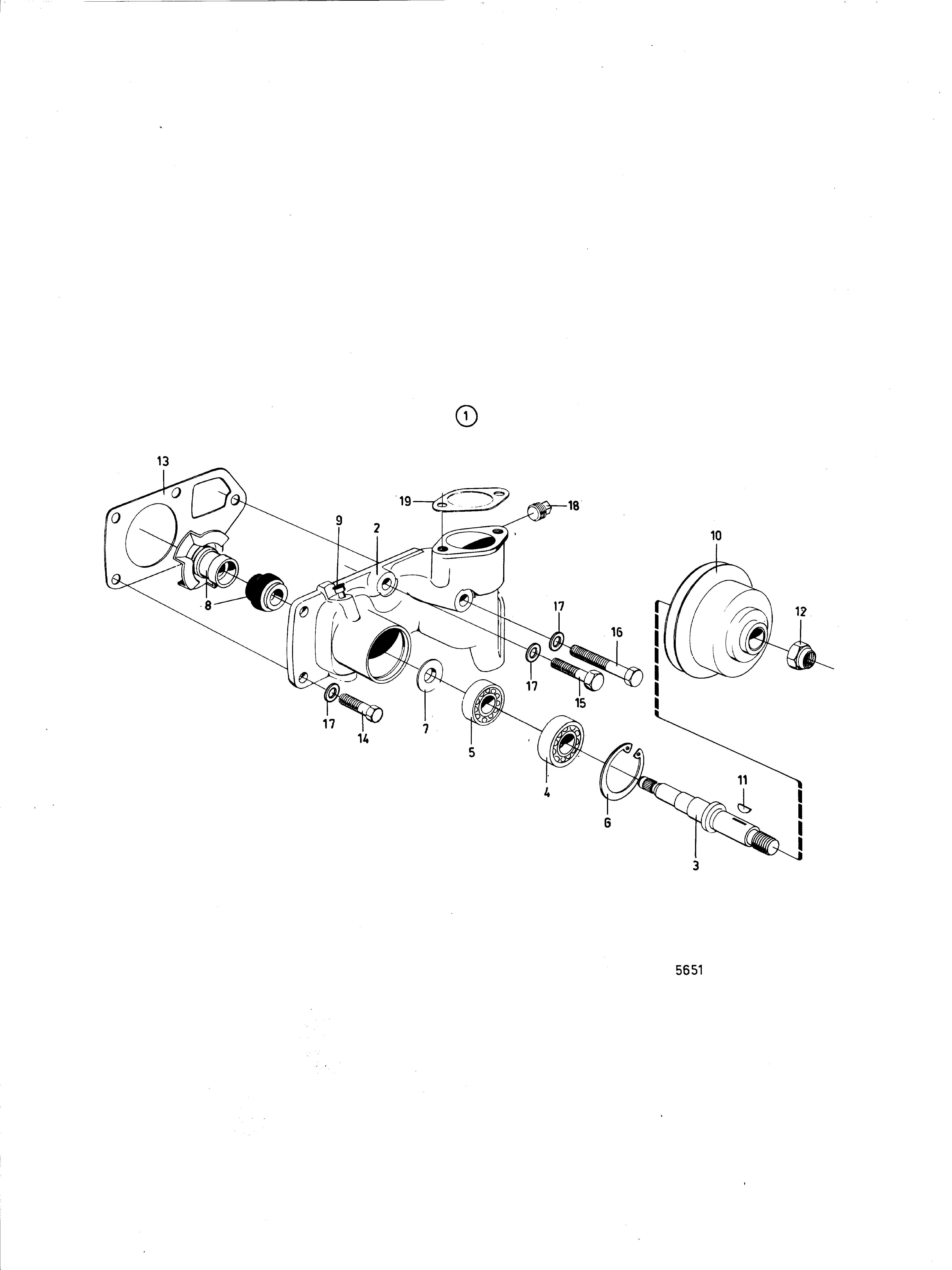 Pompe de circulation et pièces de montage