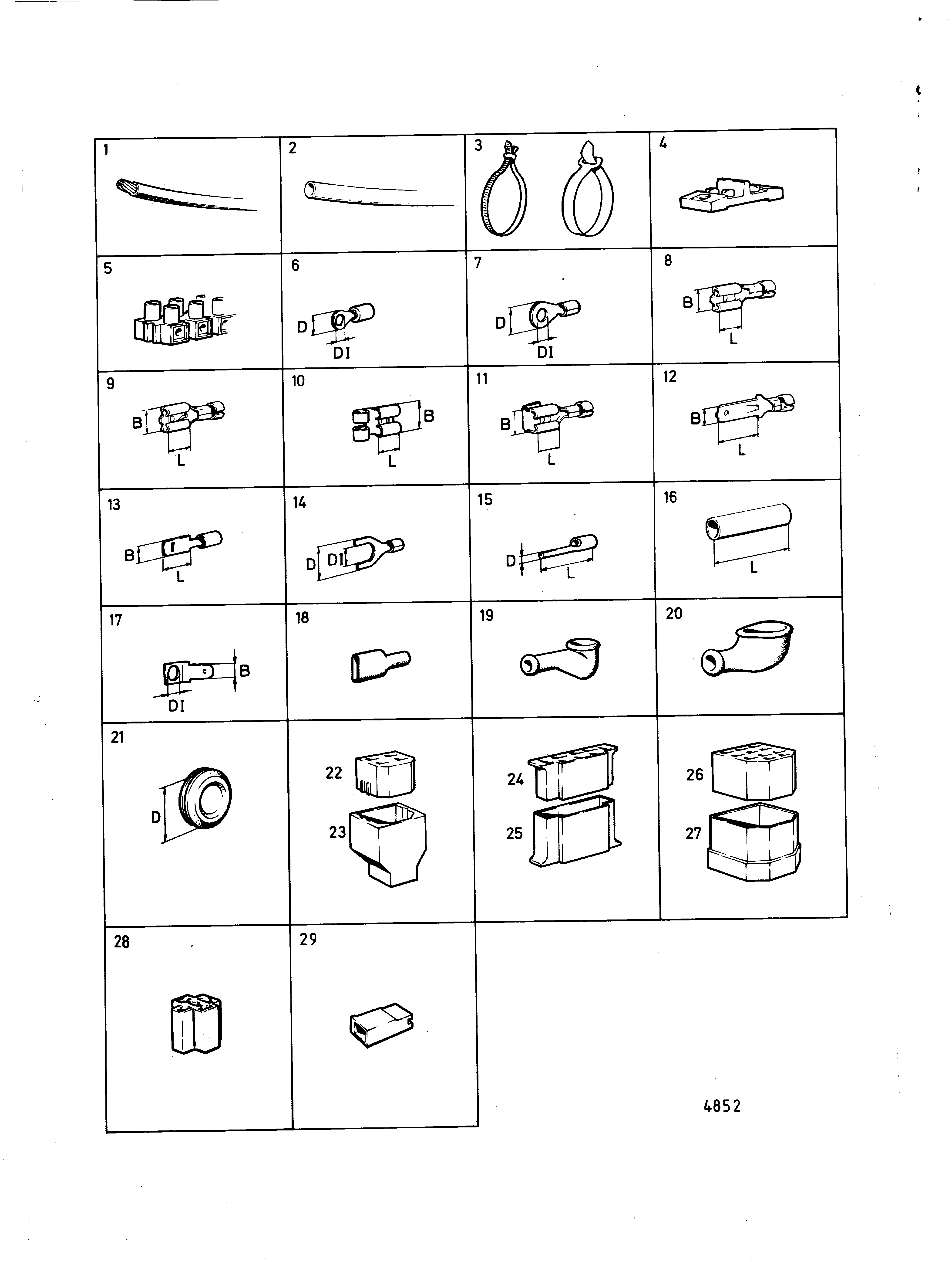 Câbles et contacts électriques