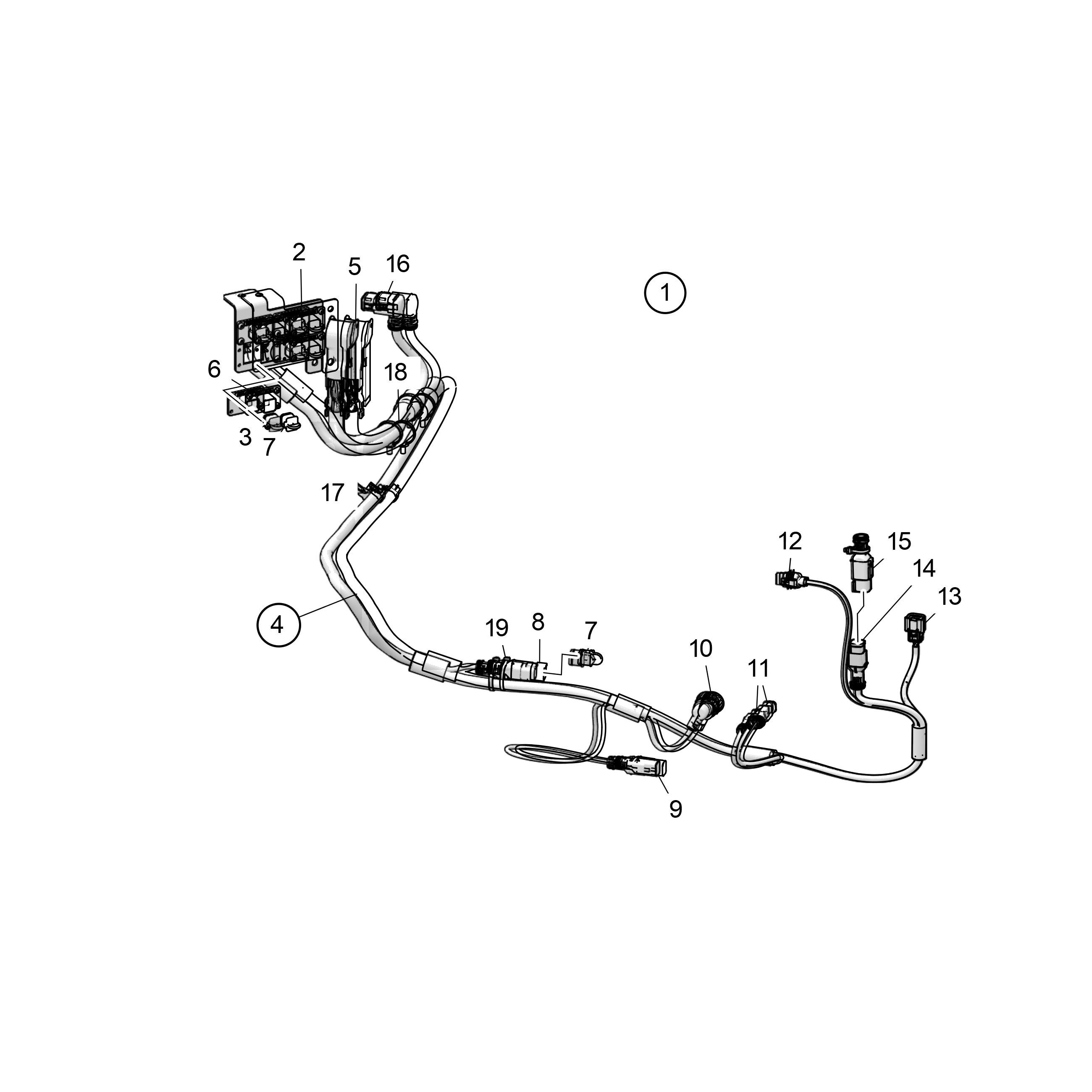 Wiring Harness IPS 3500mm, EVC 2.0