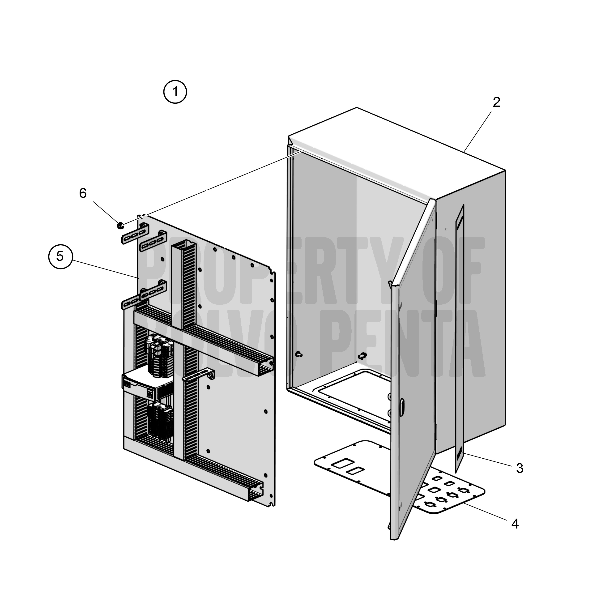 Armoire du système de propulsion, boîte