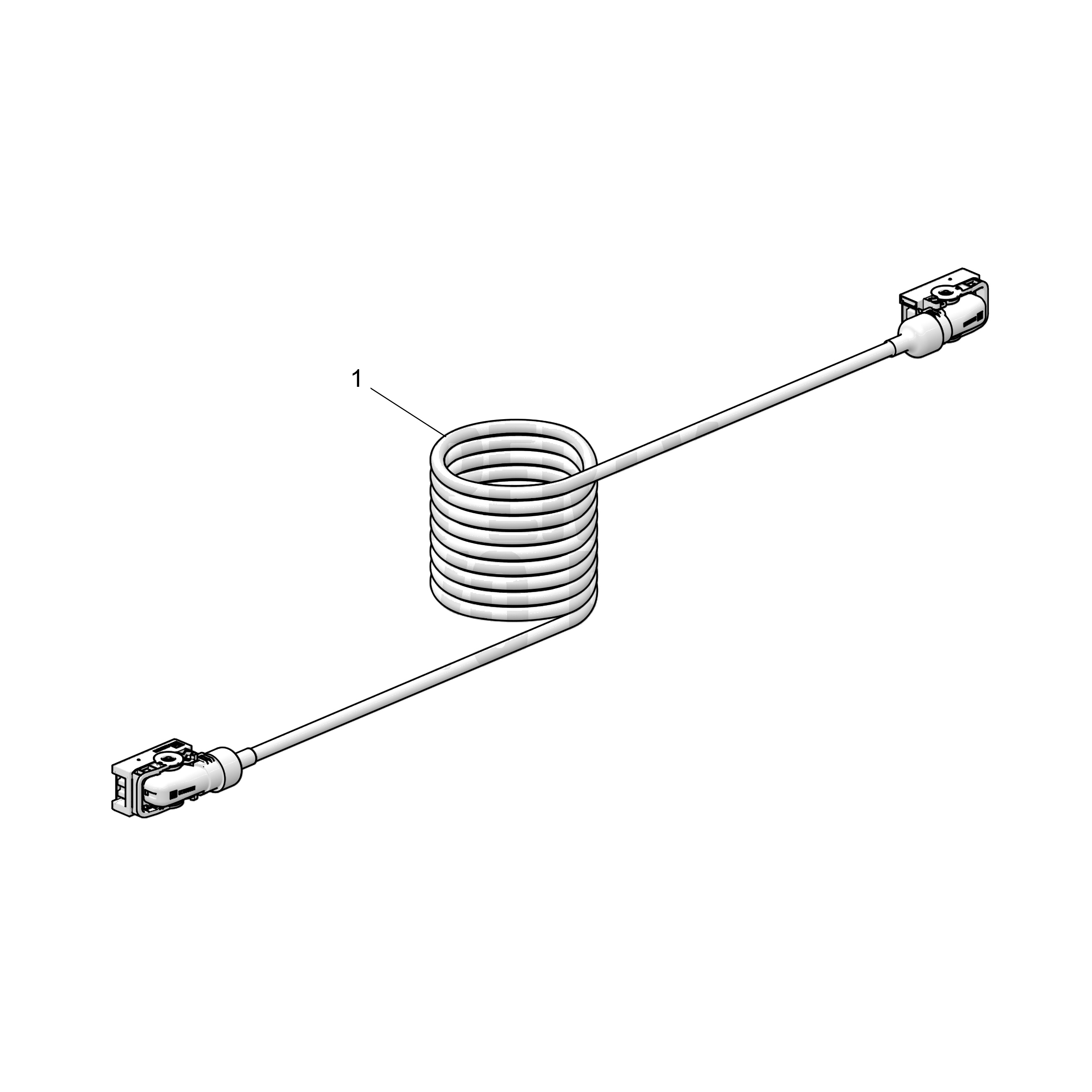 Câble de rallonge, 26 pôles MCP code A, 5,0 m