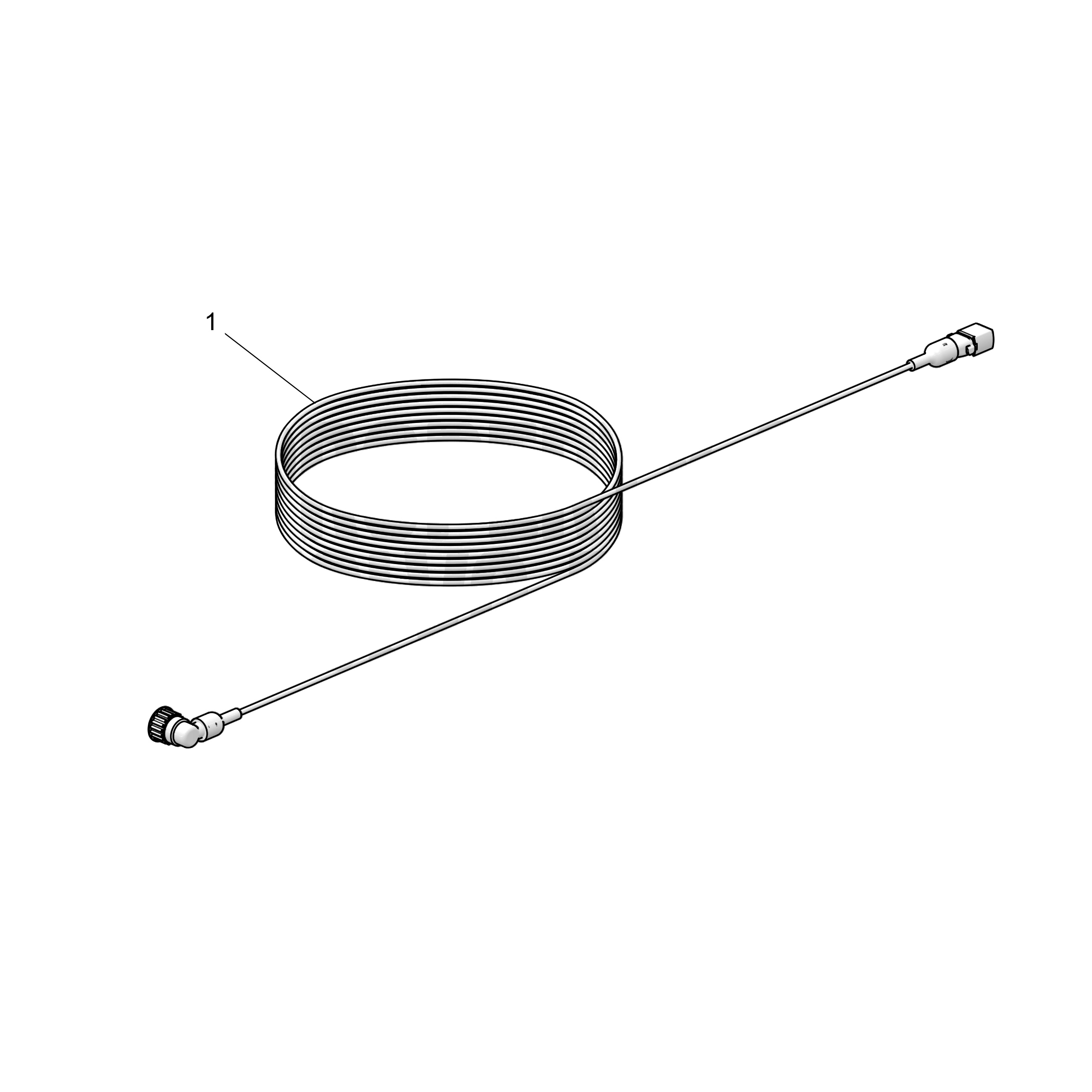 Câble de rallonge, 3 pôles HDSCS code A, 4 pôles DIN, 10,0 m