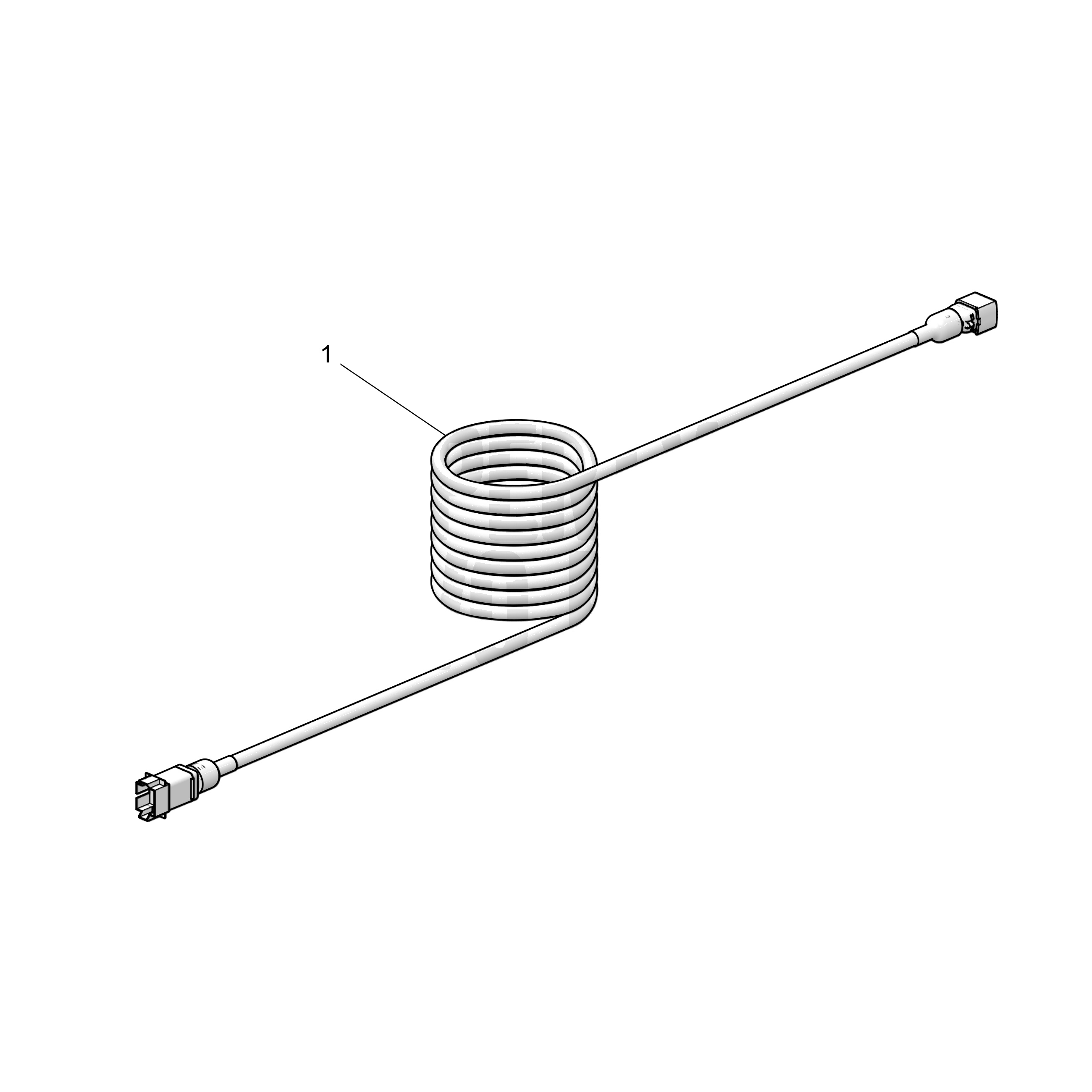 Câble de rallonge, 7 pôles HDSCS code A, 8 pôles DT, 5,0 m
