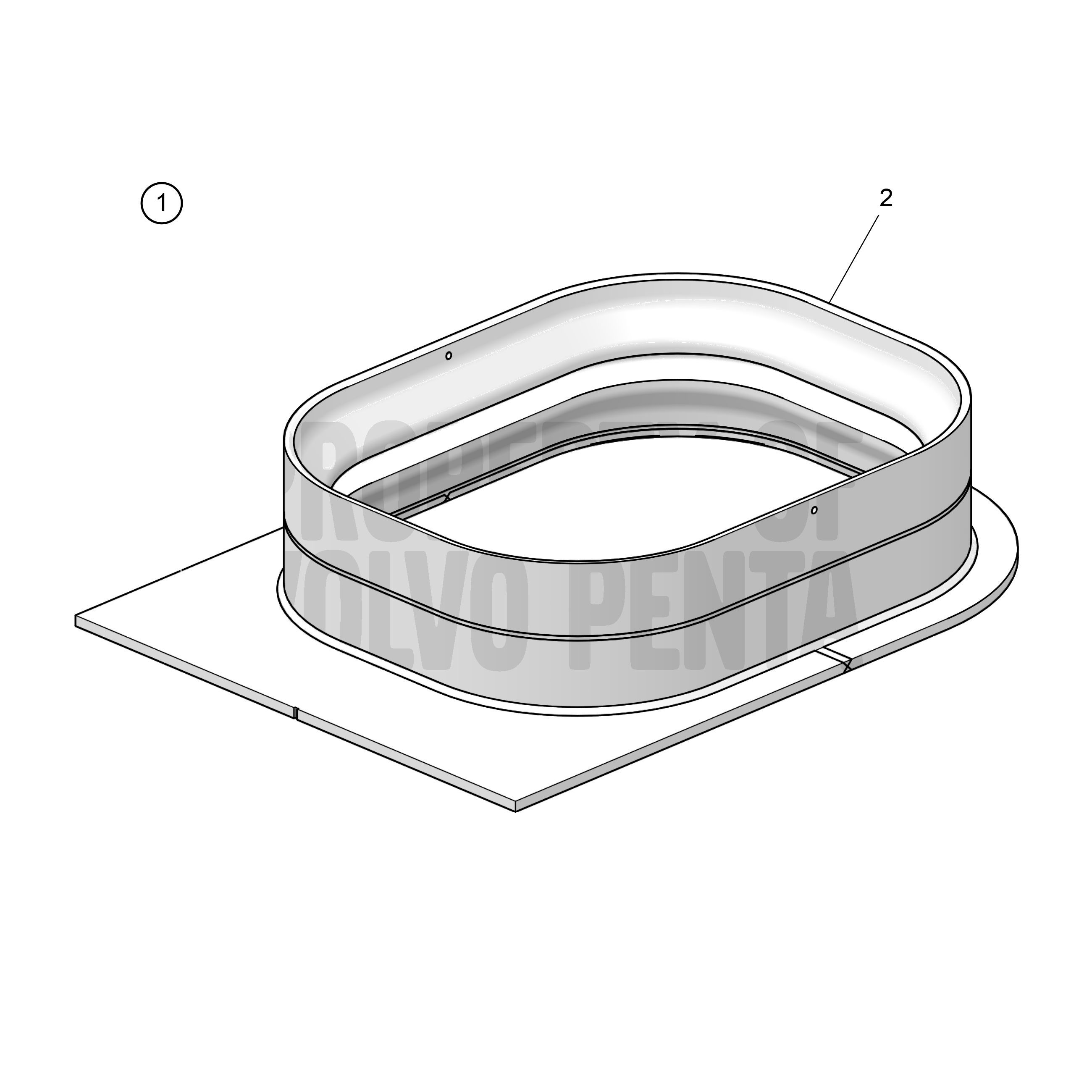 Pièces rapportées sur la coque, aluminium