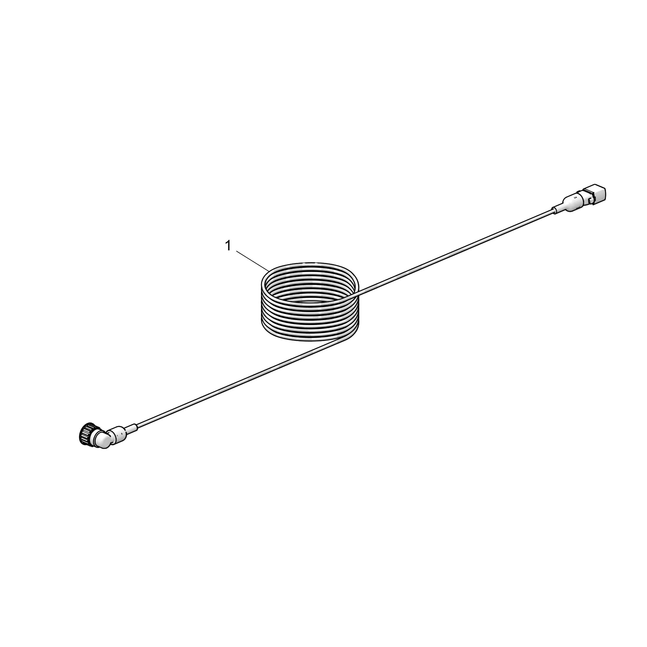 Câble de rallonge, 3 pôles HDSCS code A, 4 pôles DIN, 5,0 m
