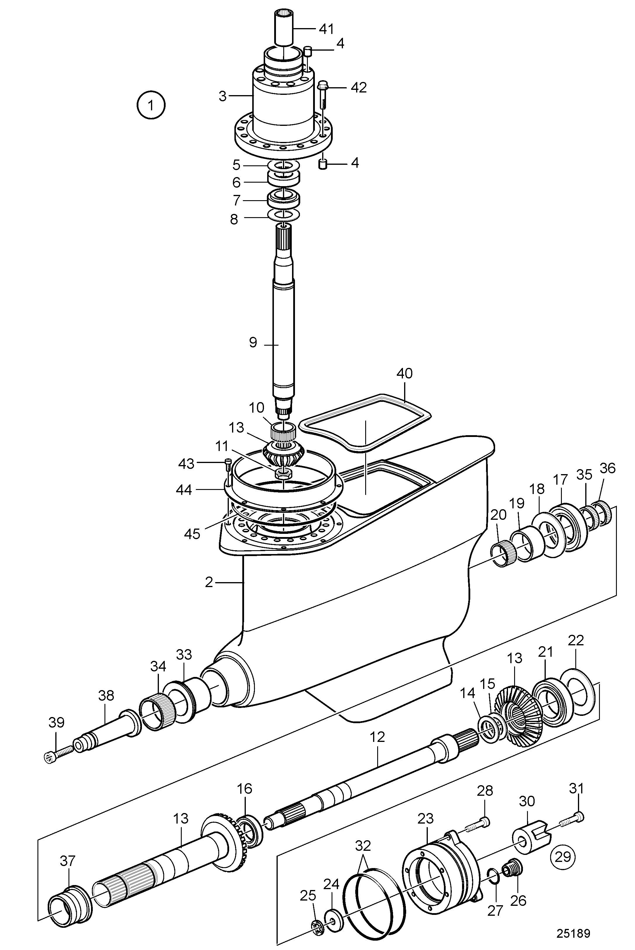 Unité d’engrenage inférieur