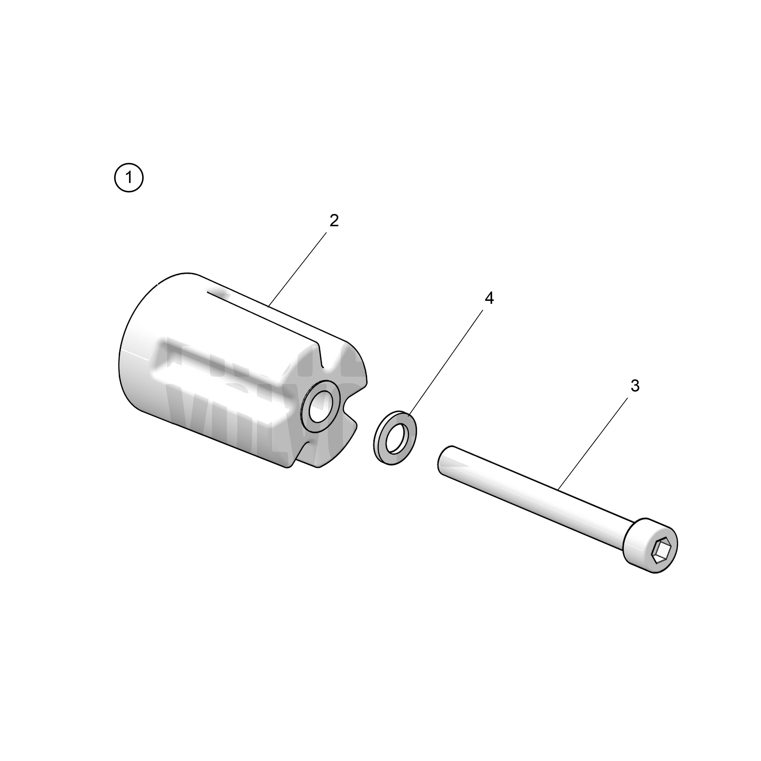 Kit d’anode, engrenage inférieur