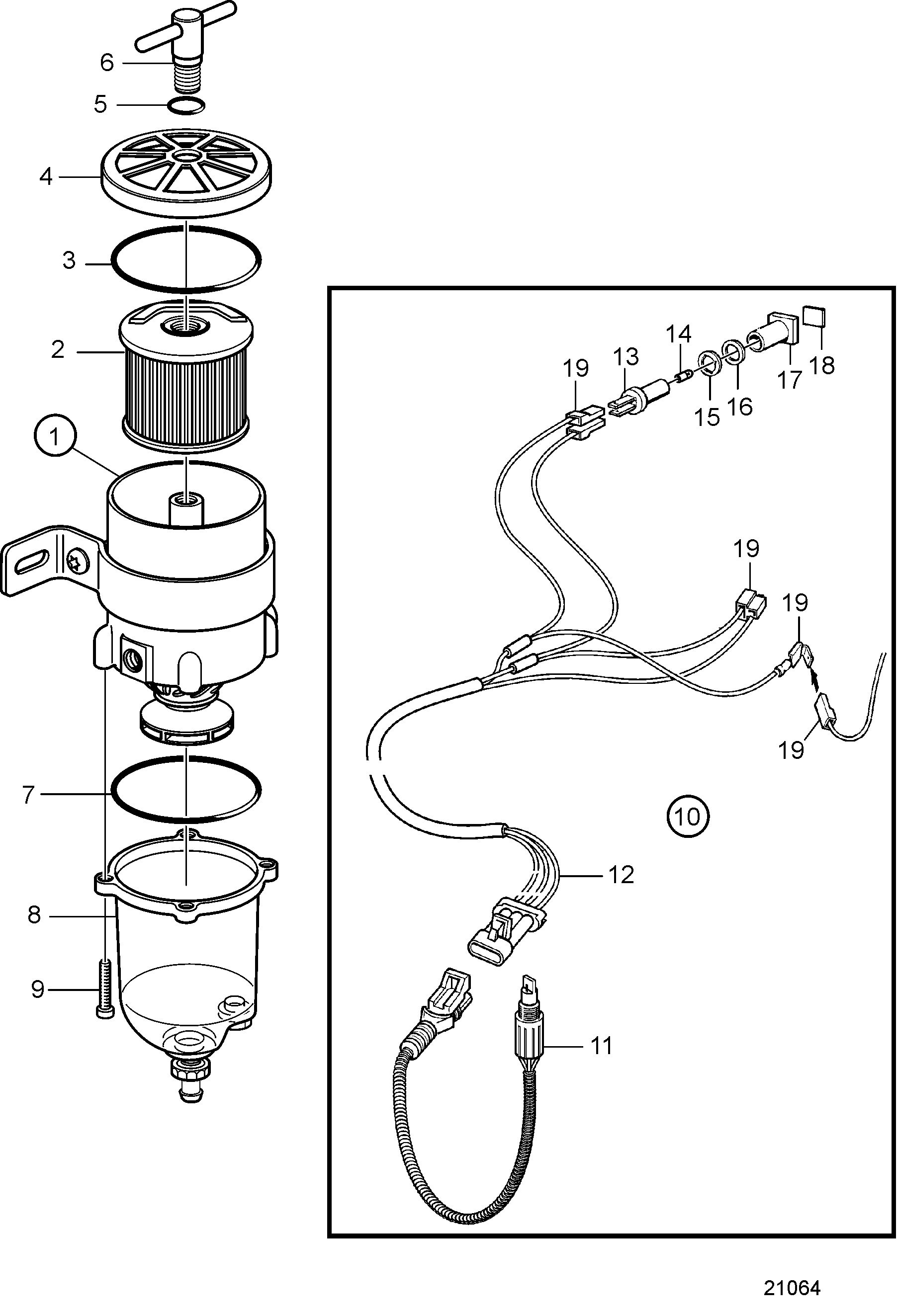 Filtre de combustible et Séparateur d’eau