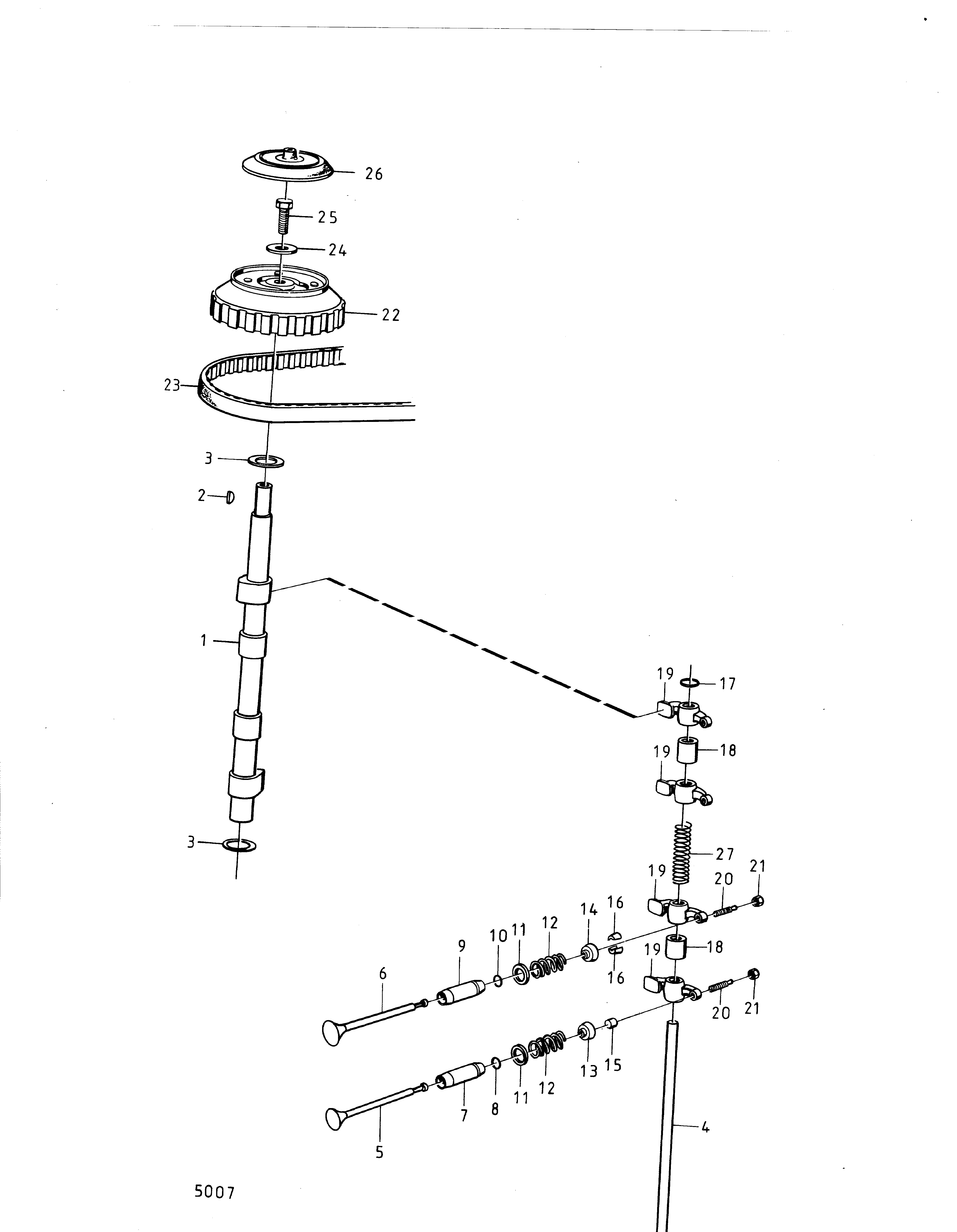 Arbre à cames et mécanisme de soupape