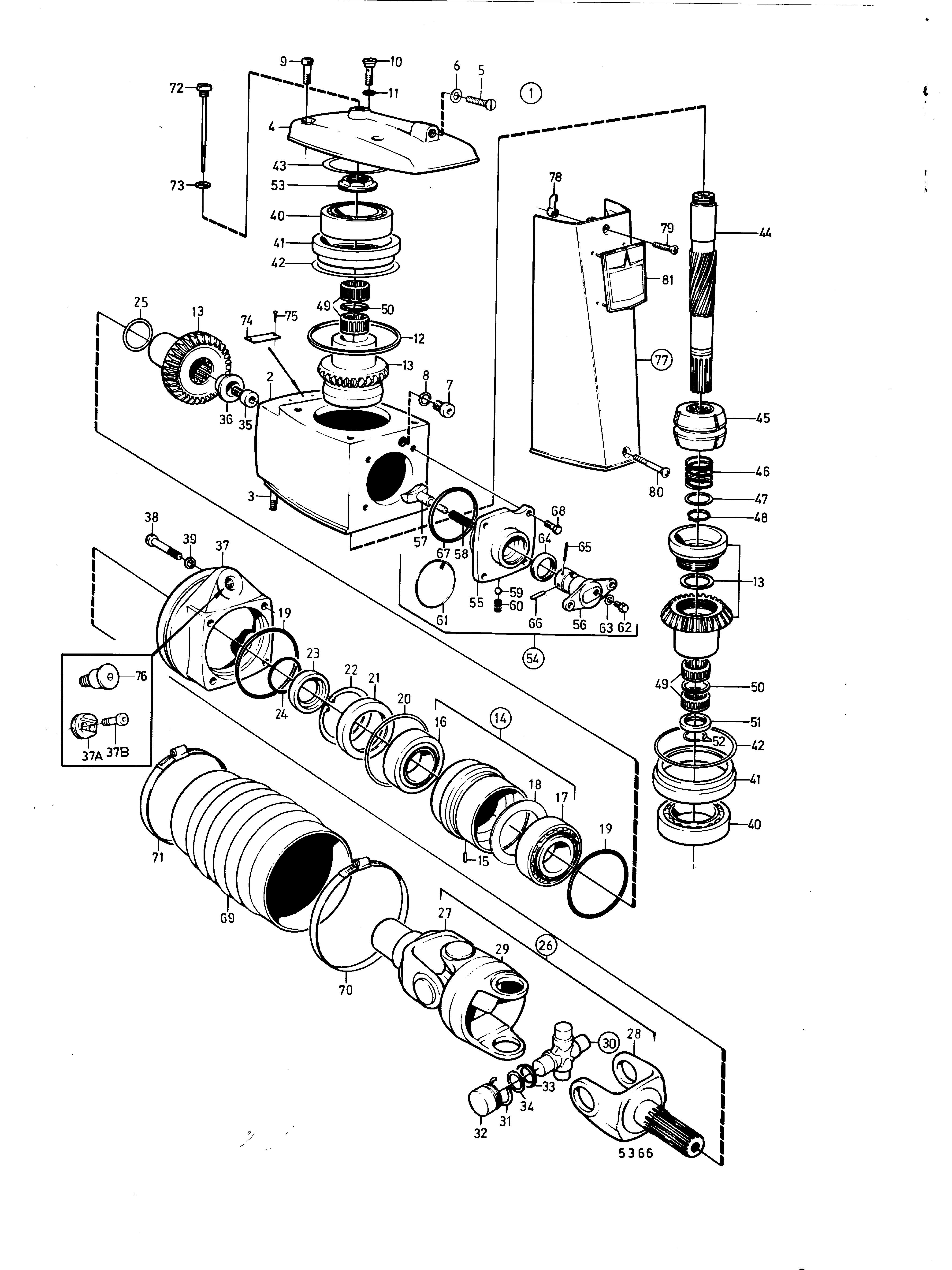 Unité d’engrenage supérieure AQ Drive Unit 270, 270T