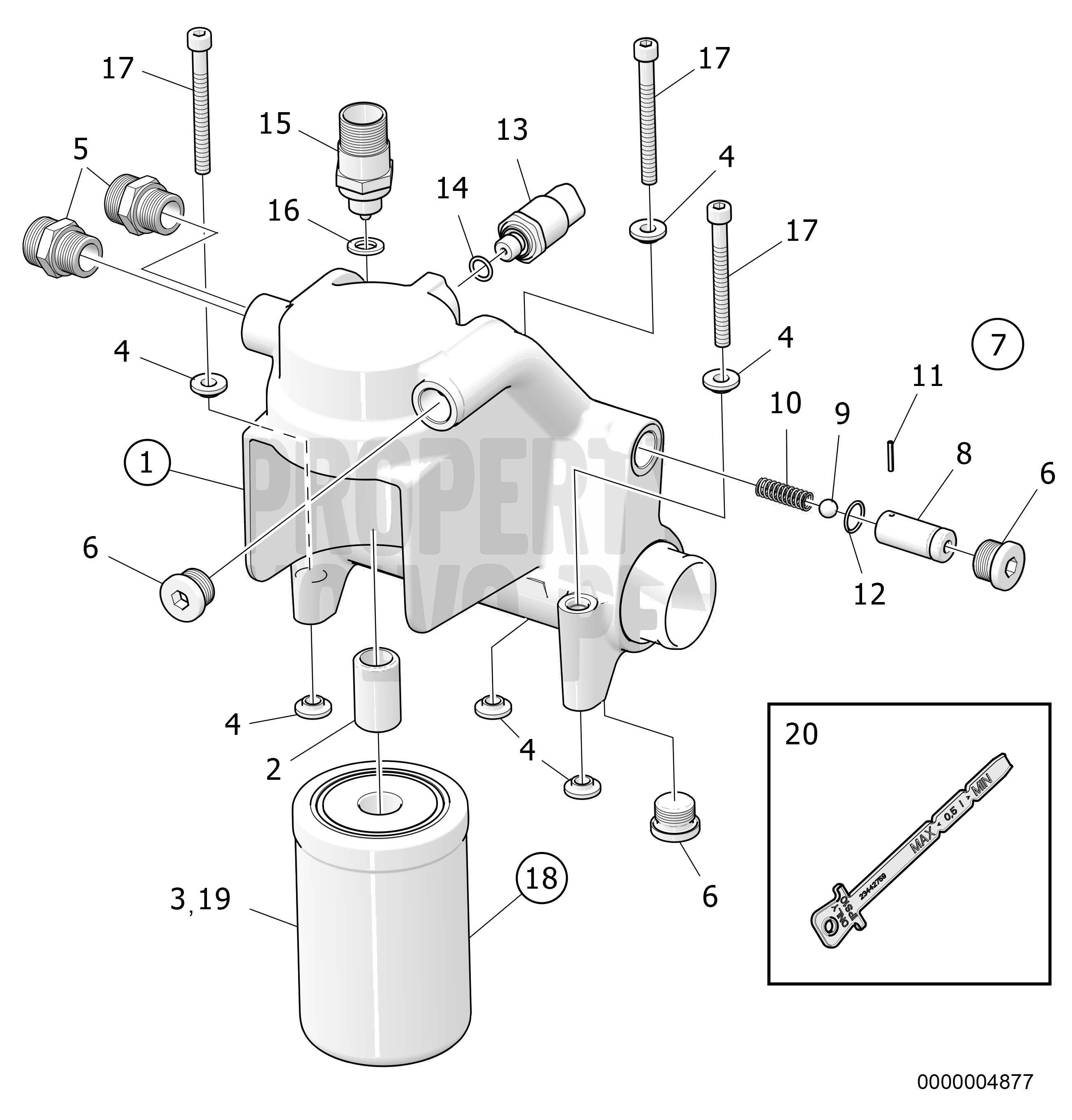 Boîtier de filtre à huile IPS10-B