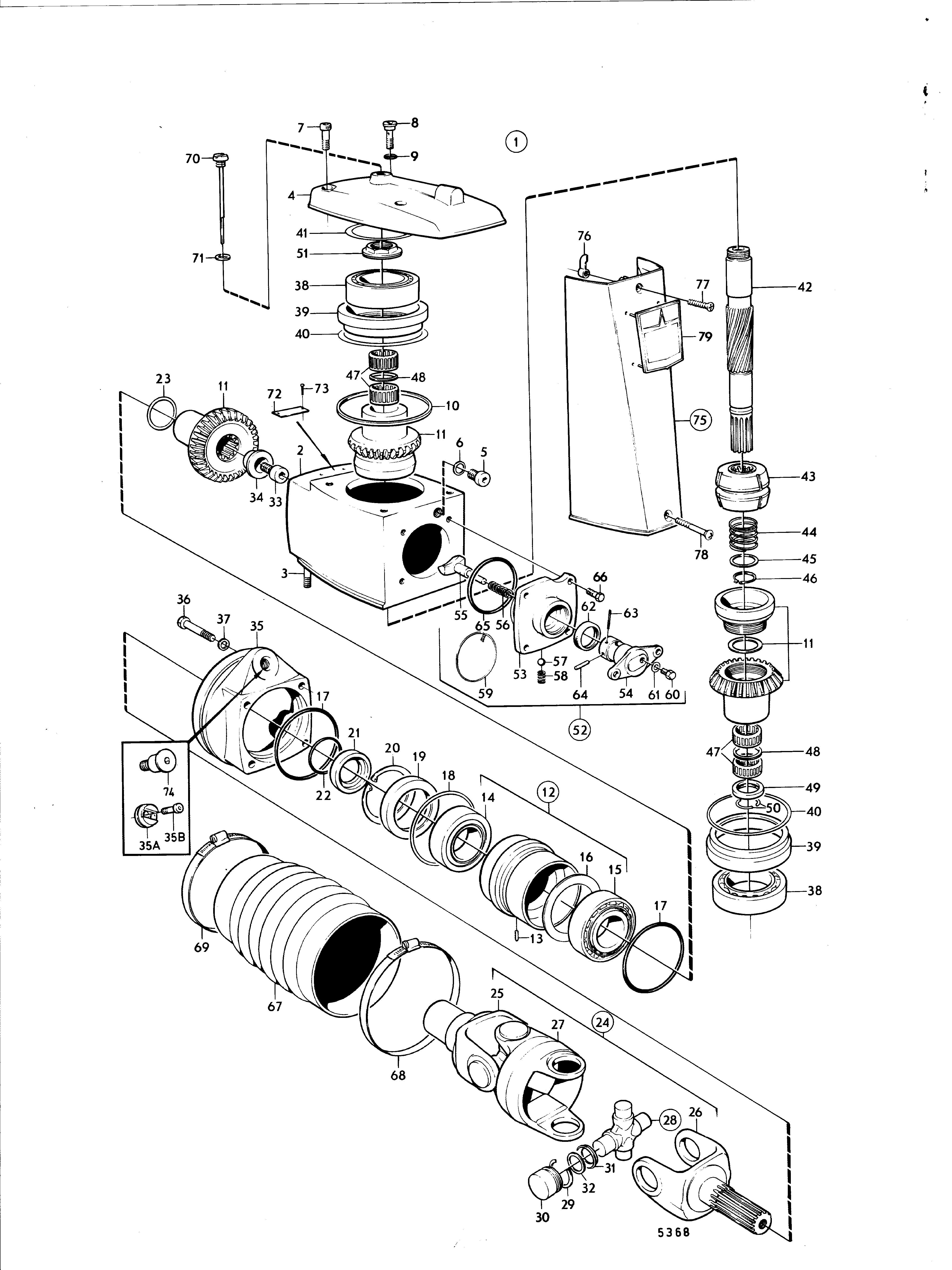 Unité d’engrenage supérieure Unité de transmission AQ 280, 280T