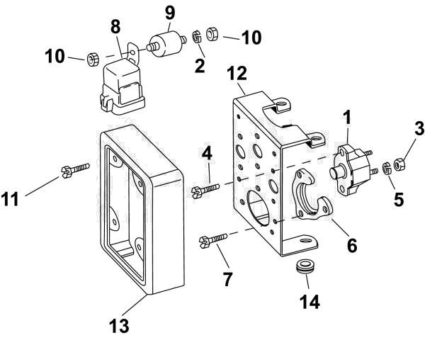 Faisceau du moteur Support