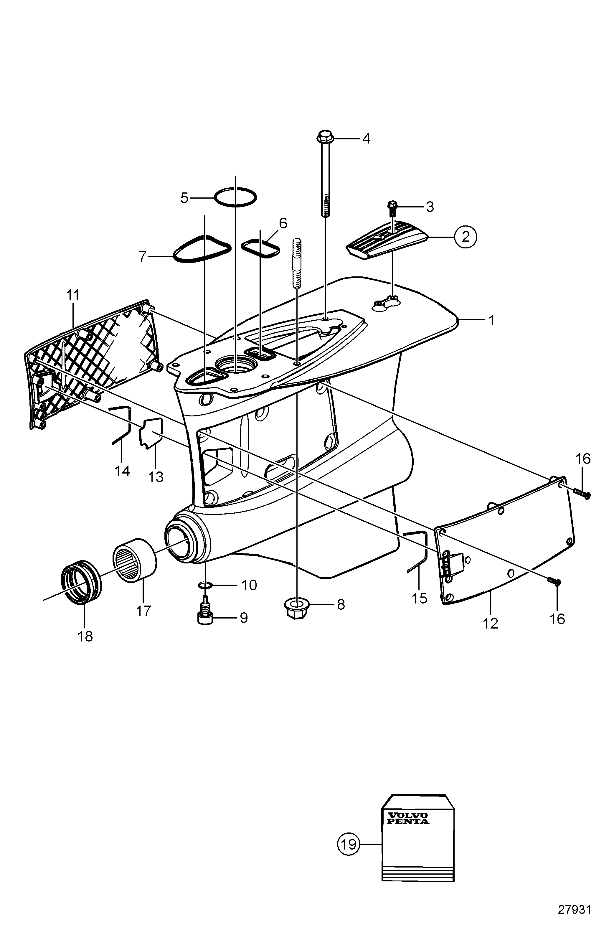 Boîtier d’engrenage inférieur
