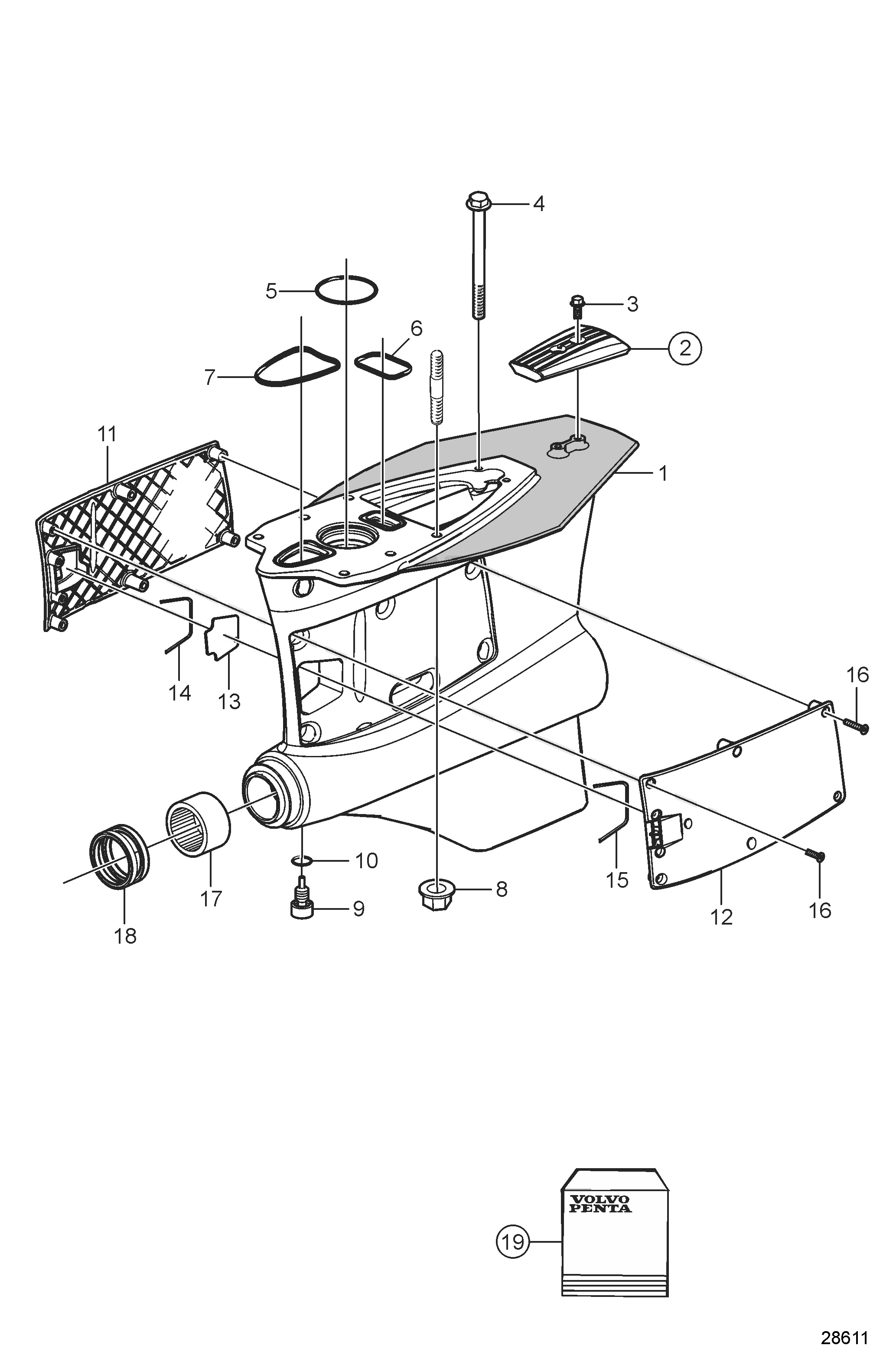 Boîtier d’engrenage inférieur