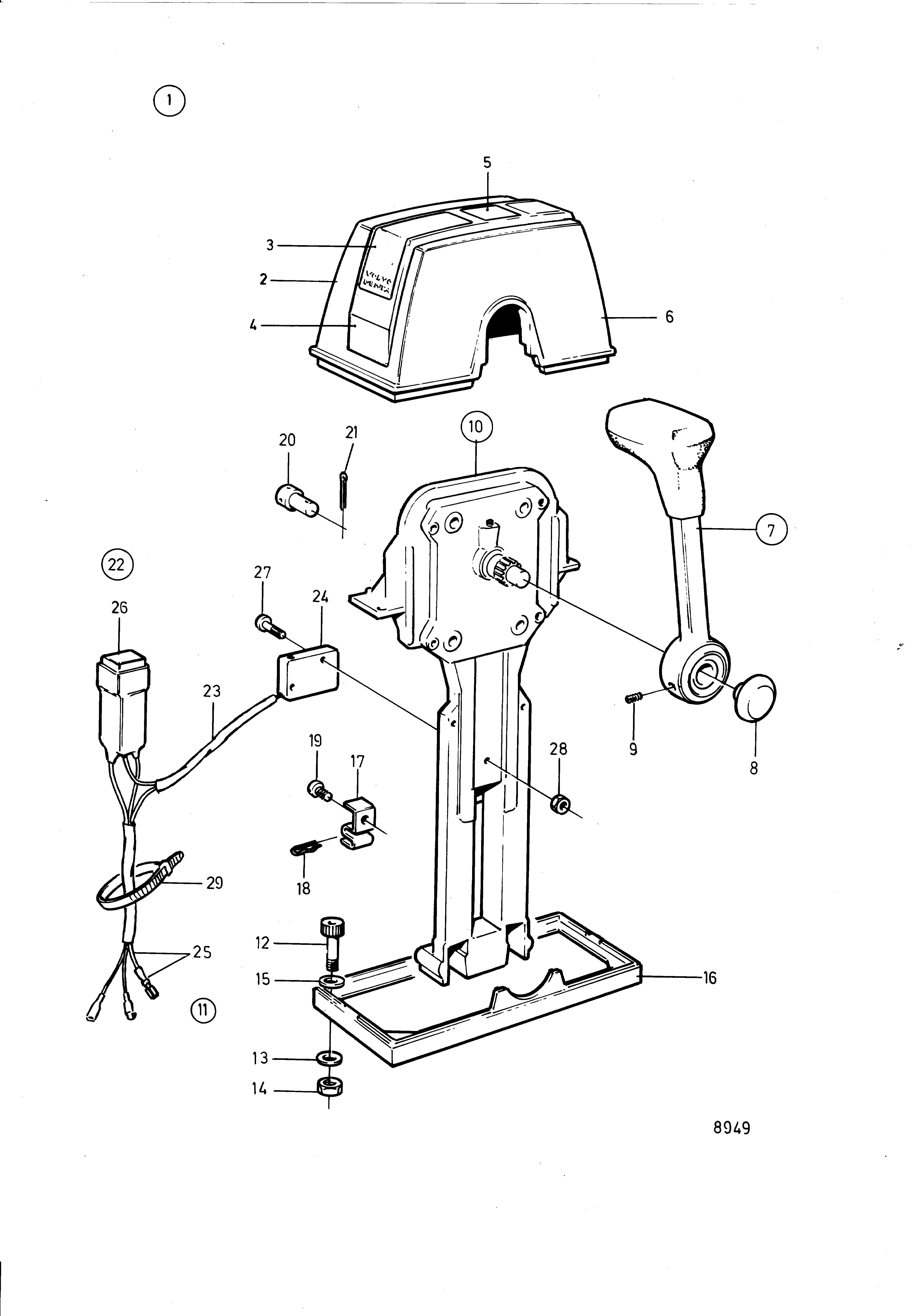 Commande pour une installation supérieure