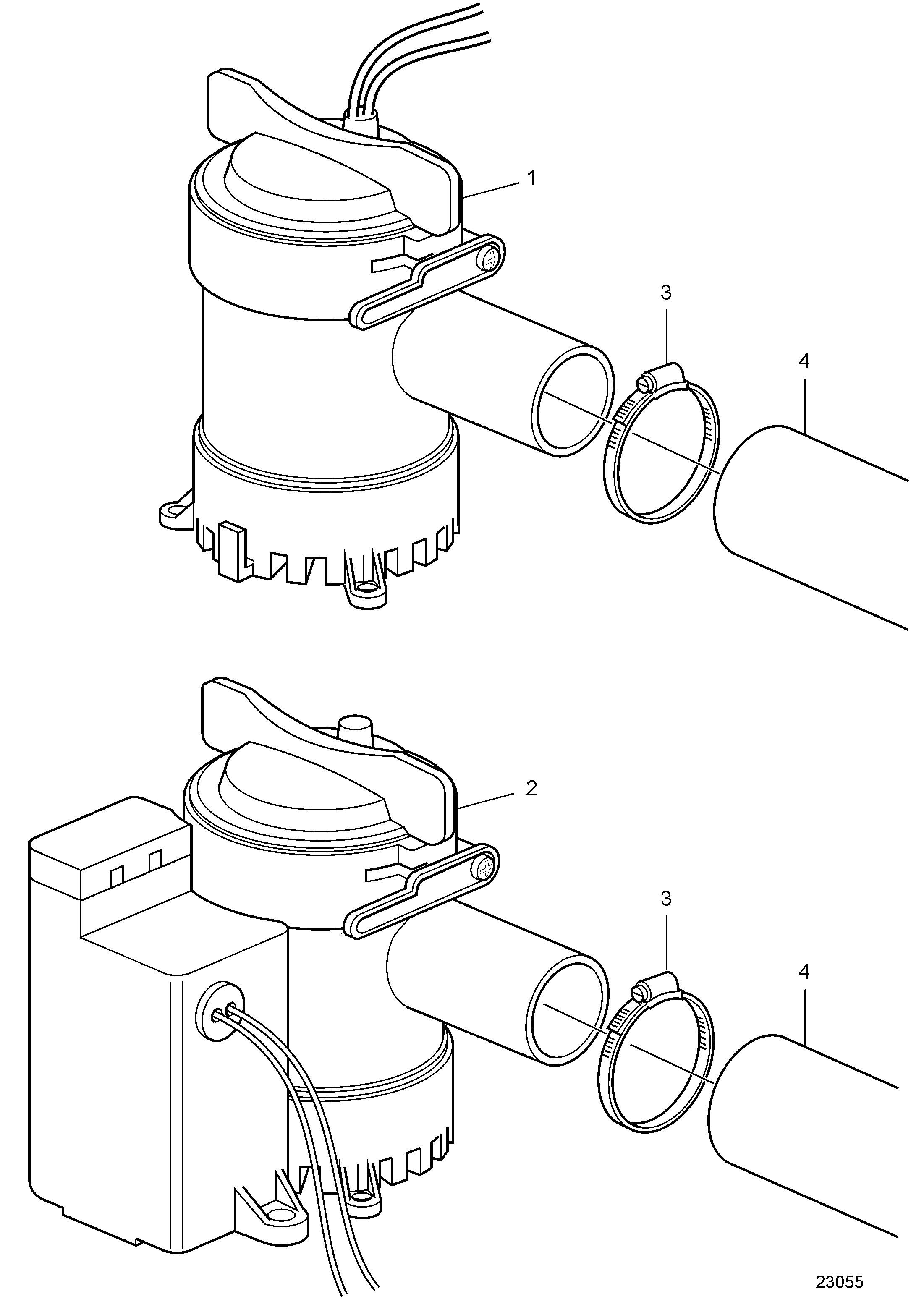 Pompe de cale, 30 L-75 l/min