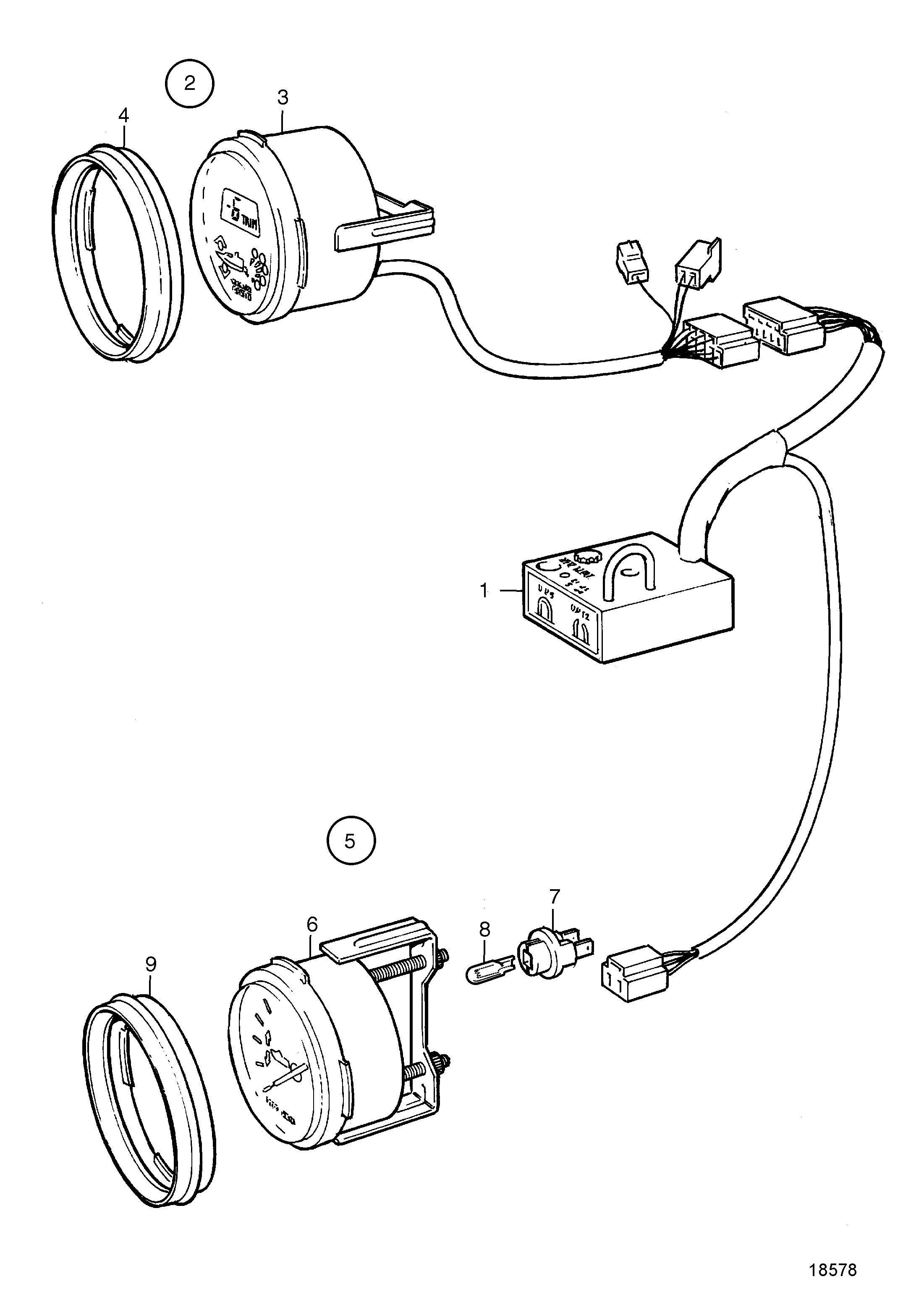 Unité de commande pour instrument de trim numérique/analogique
