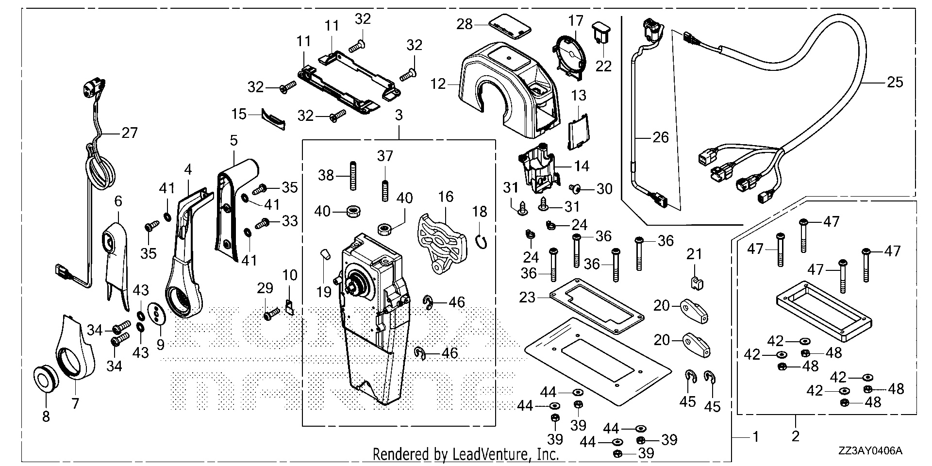 CAJA DE CONTROL REMOTO (TIPO ÚNICO DE MONTAJE SUPERIOR) (N