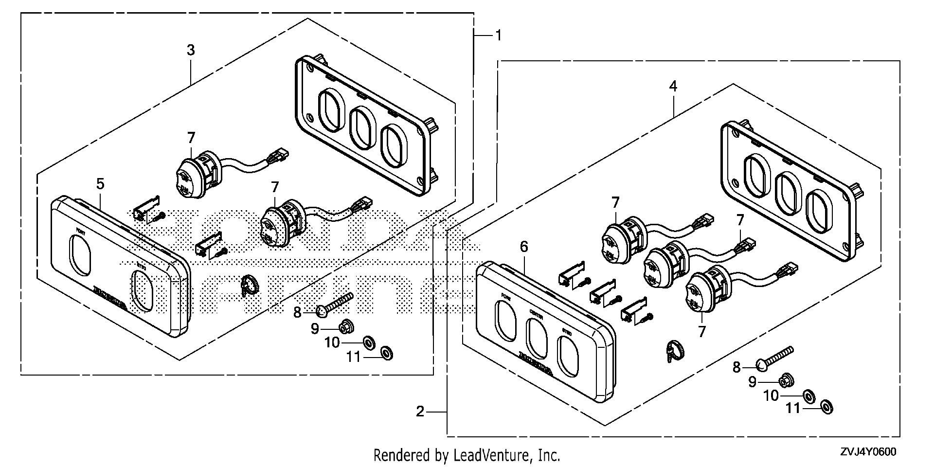KIT DE PANEL DE INTERRUPTOR (INCLINACIÓN POTENCIADA)
