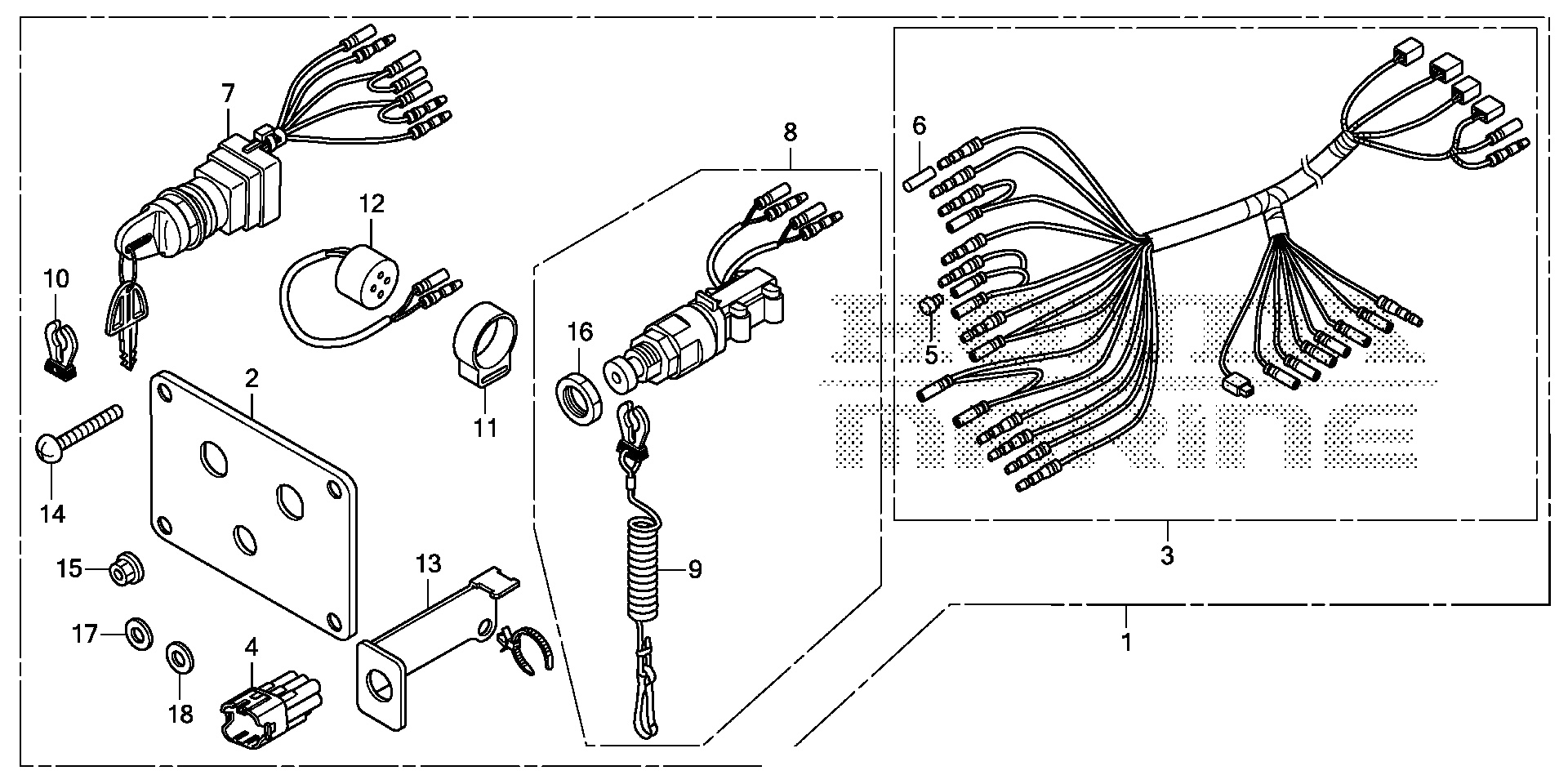 KIT DE PANEL DE INTERRUPTORES (2) (MECÁNICO)